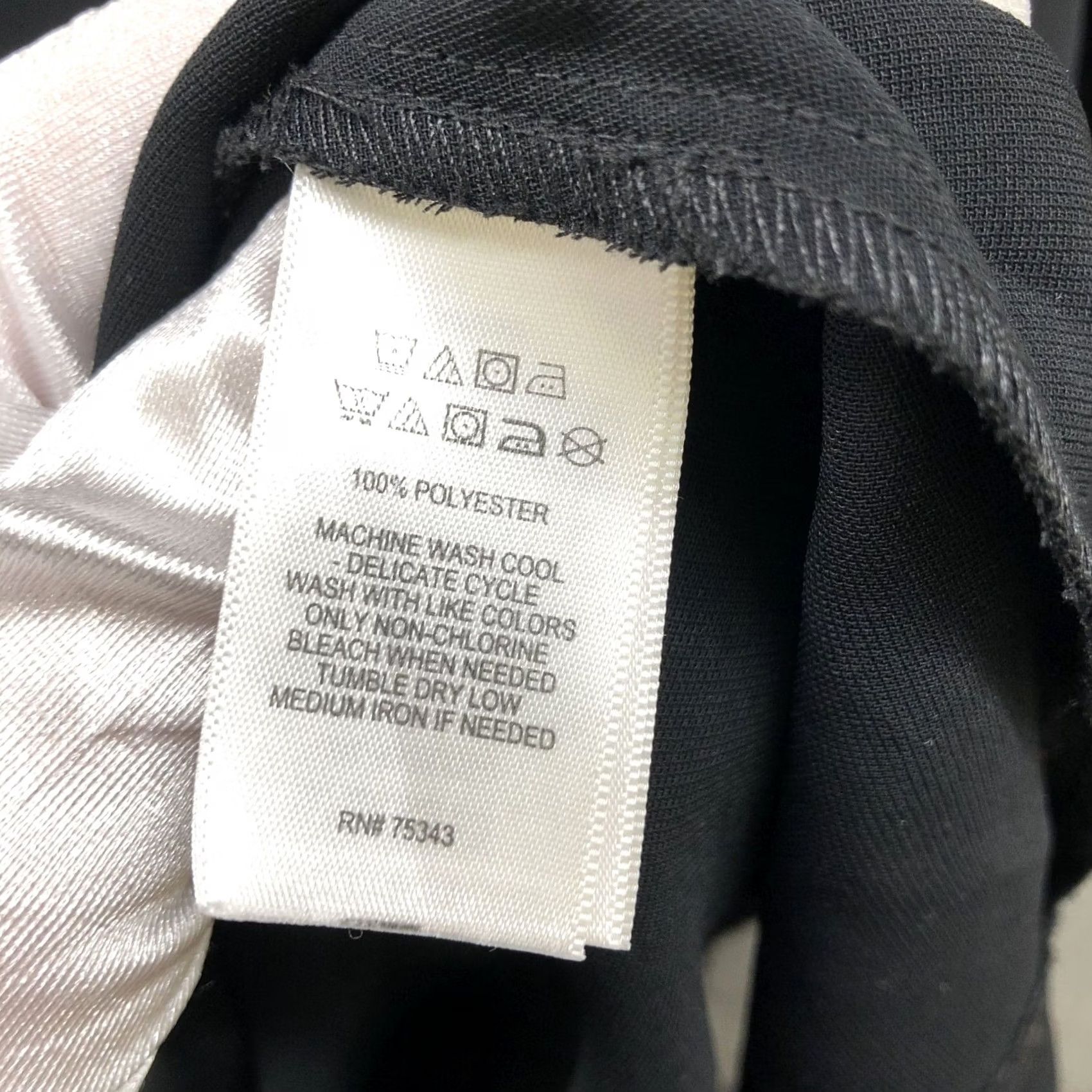 Vintage Tahari Black Mini Dress Size 6 LBD 3/4 Sleeve A-Line Pockets Formal Cocktail Party/Wedding/Workwear Womens Size M / US 6-8 / IT 42-44 - 7 Thumbnail