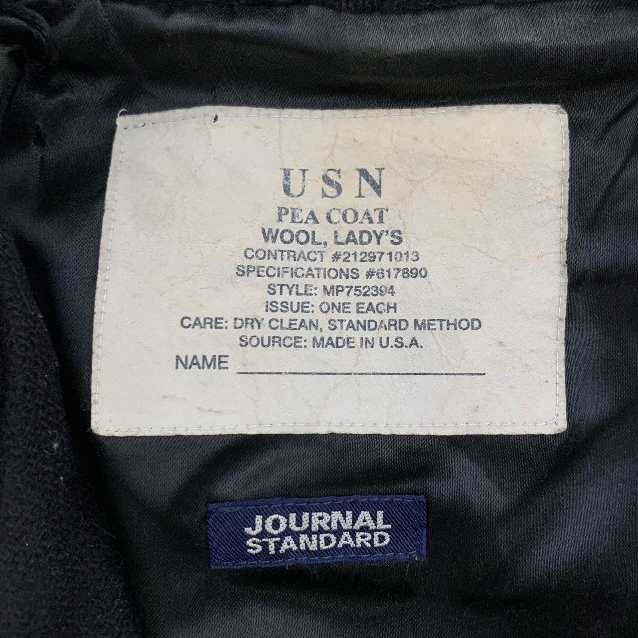 Journal Standard Vintage Journal Standard USN Made in USA Wool Peacoat Size S / US 4 / IT 40 - 15 Thumbnail