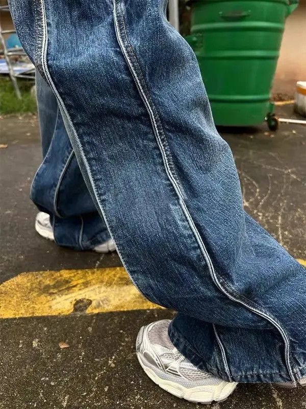 VIBE Vintage Hip Hop Harajuku Cowboy Wavy Pants Jeans y2k 90’s Size US 34 / EU 50 - 8 Thumbnail