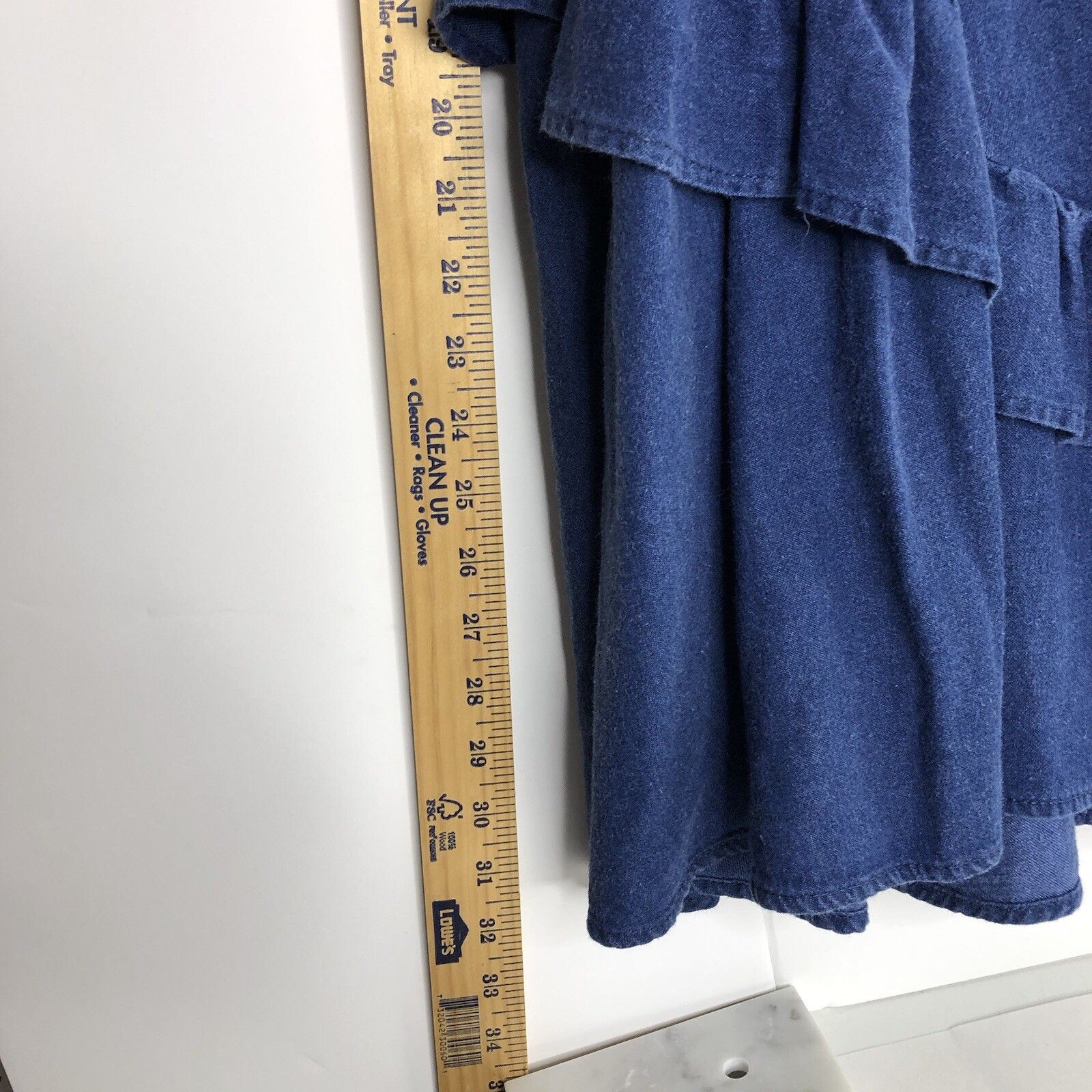 Other Vtg Jacques De Noir Womens Frilled Ruffled Jean Skirt Sz 7 Size 26" / US 2 / IT 38 - 7 Thumbnail