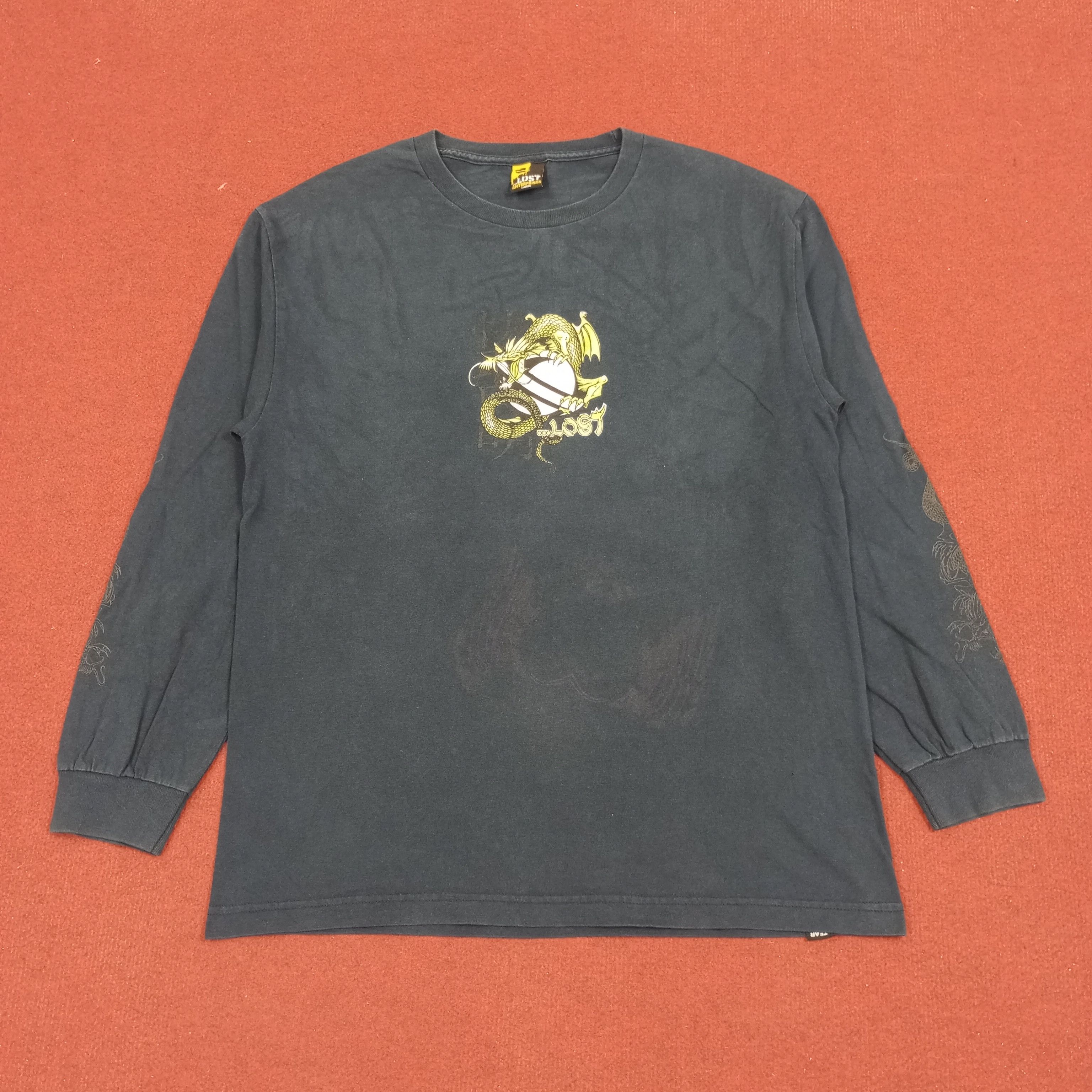 Lost Enterprises × Vintage Lost Skater Style Dragon Design Long Sleeve Tshirt Size US L / EU 52-54 / 3 - 1 Thumbnail