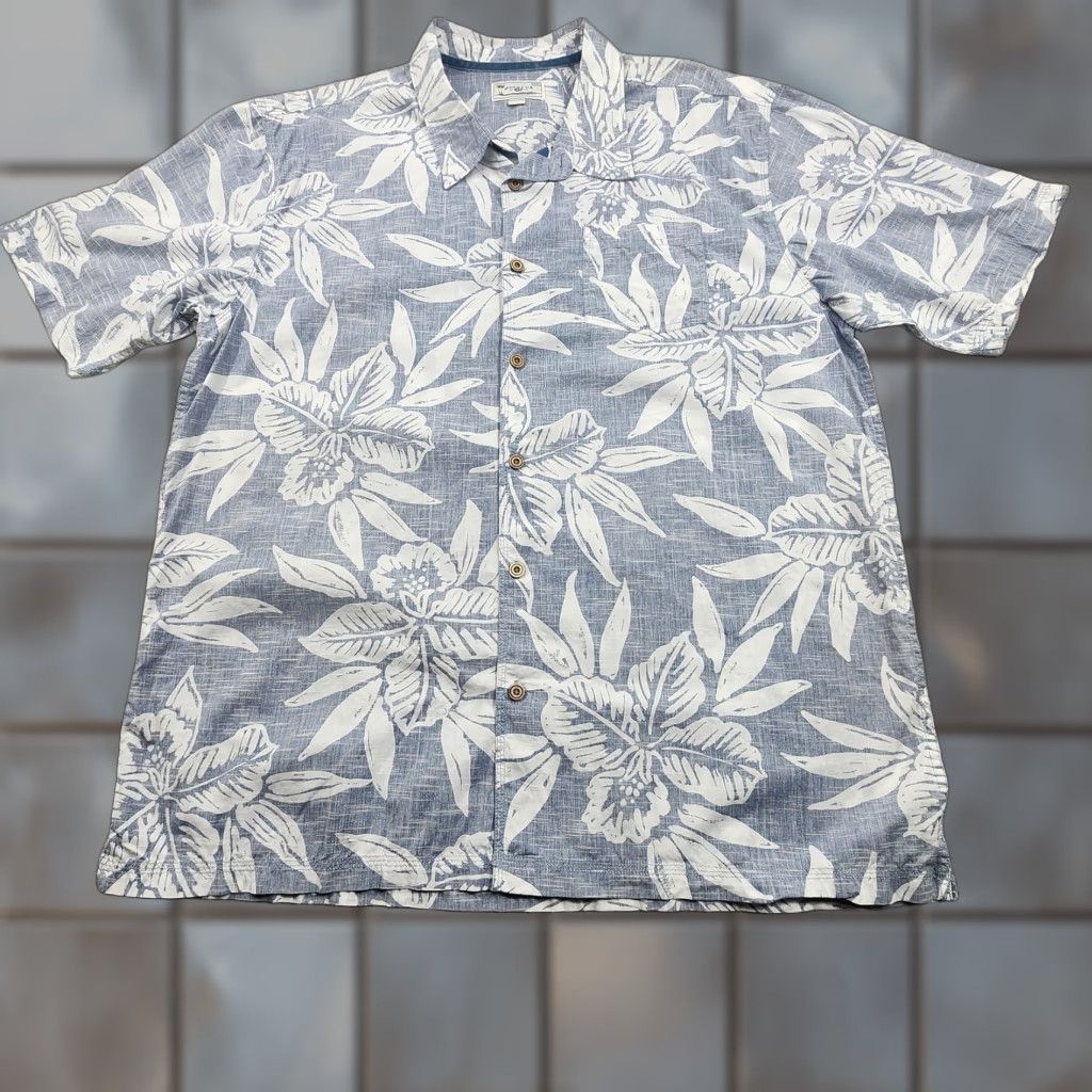 Vintage VINTAGE Honolua Shirt Mens 3XL Blue White Hawaiian Floral Button Up Short Sleeve Size US XXL / EU 58 / 5 - 1 Thumbnail