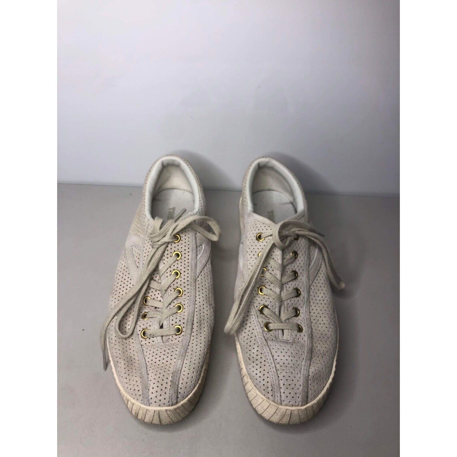 Tretorn Tretorn Nyliteplus Ivory White Perforated Lace Sneaker Shoes Size US 9 / IT 39 - 14 Thumbnail
