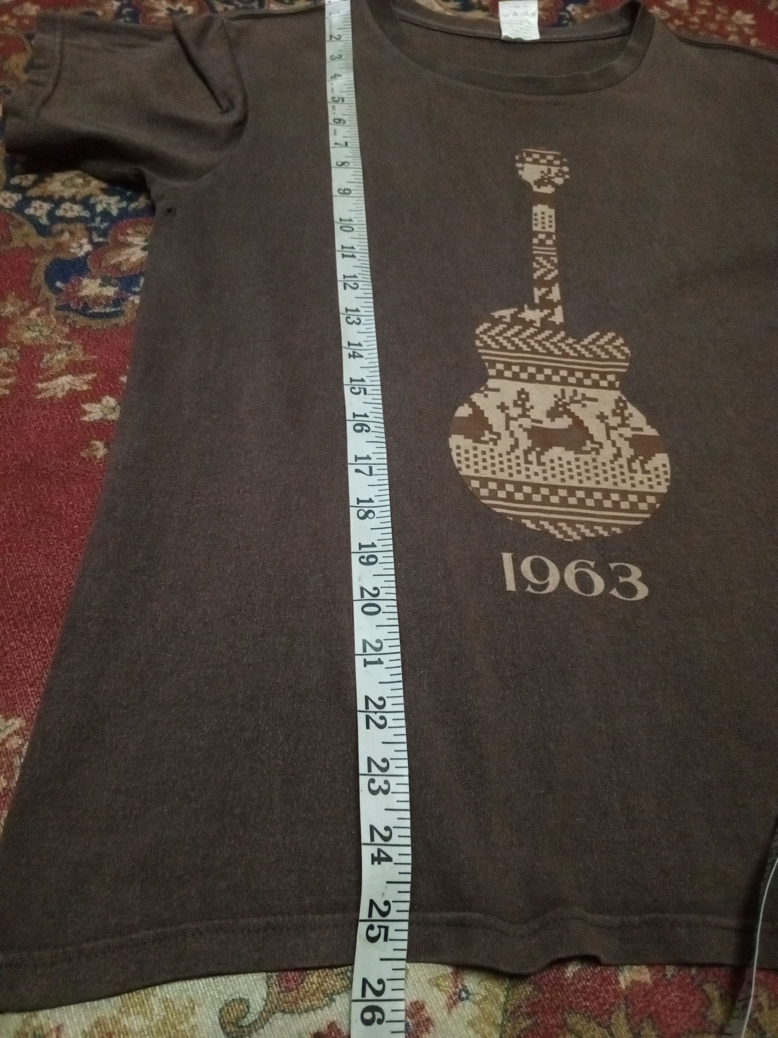 Number (N)ine 💥rareitem💥single gaitar 1963 japan brown t-shirt Size US M / EU 48-50 / 2 - 7 Thumbnail