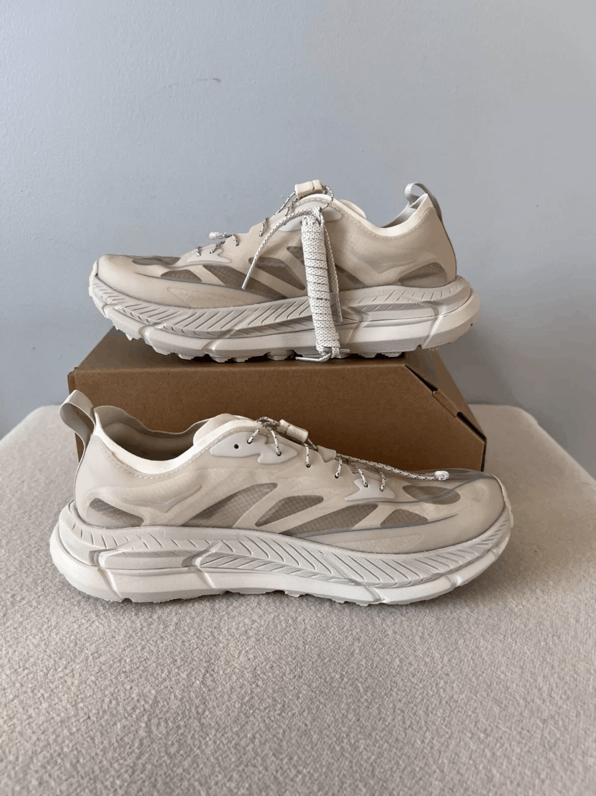 Hoka × Satisfy Satisfy Running Hoka One One Mafate Trail in Bone White Size US 9 / EU 42 - 3 Thumbnail
