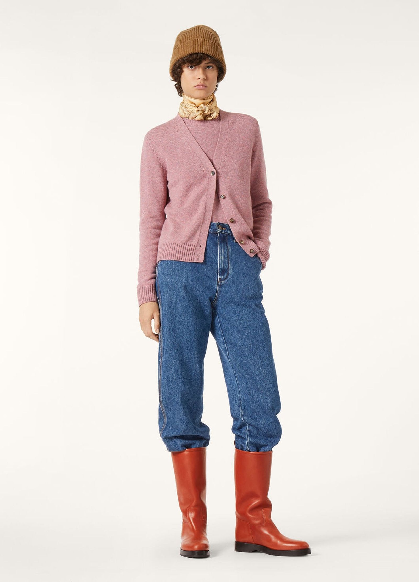 Loro Piana o1srvl11e0526 FAM5162 Parksville Crewneck Sweater in Pink Size XS / US 0-2 / IT 36-38 - 2 Thumbnail