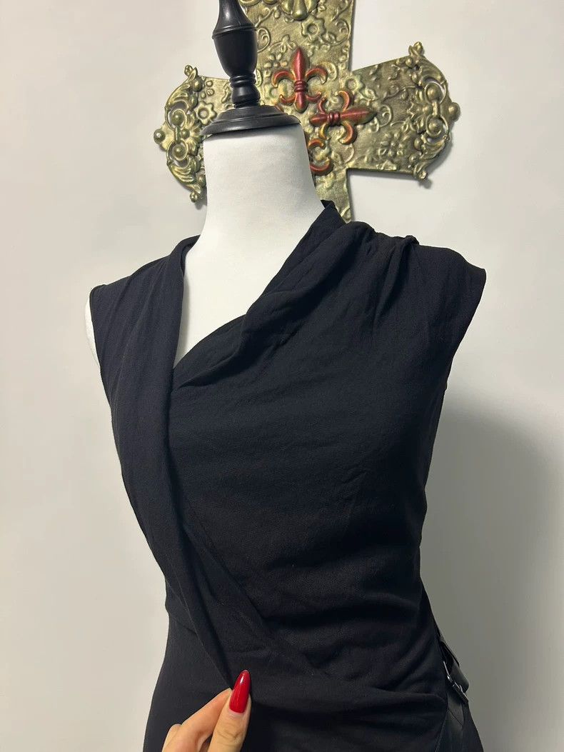Helmut Lang HELMUT LANG size2 Layered cowhide slanted front dress Size M / US 6-8 / IT 42-44 - 3 Thumbnail