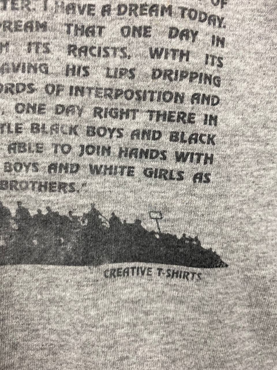 Rap Tees vintage martin luther king ringer tee nice design Size US L / EU 52-54 / 3 - 3 Thumbnail