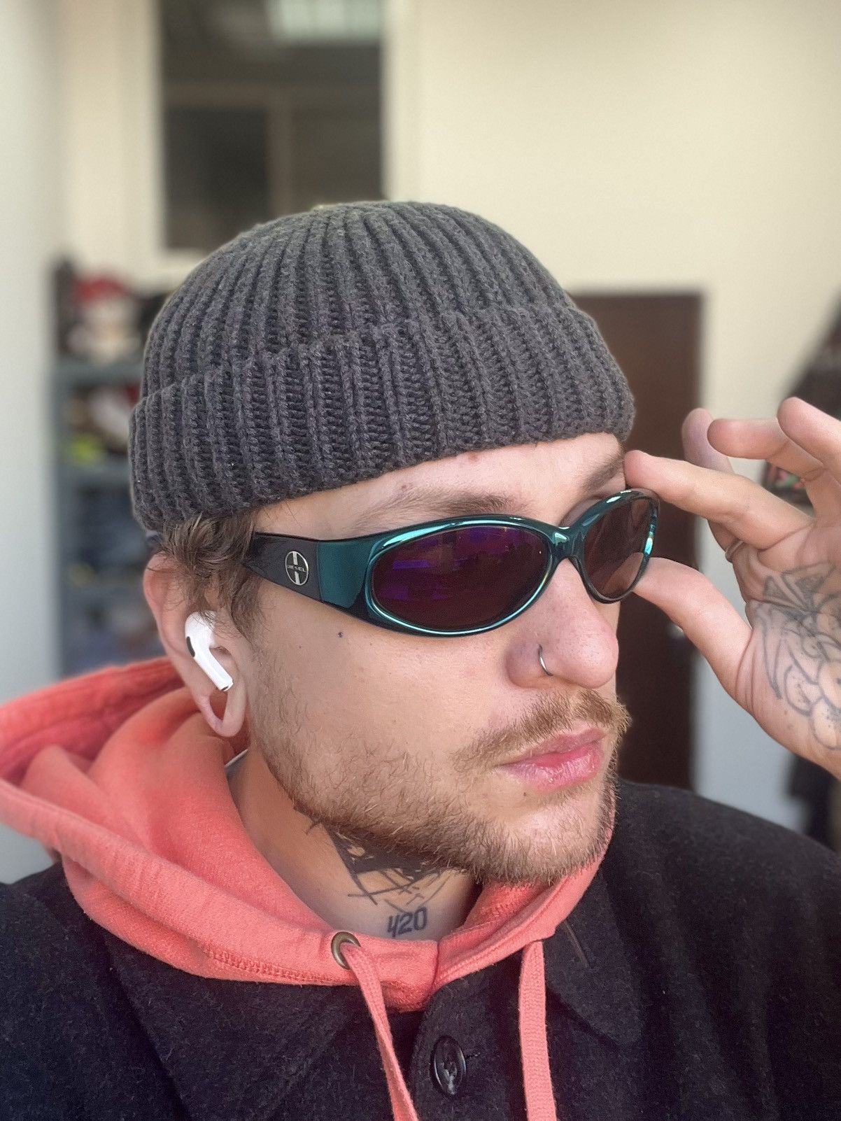 Diesel × Japanese Brand × Vintage Diesel Iconic Racing Sunglasses 00s Size ONE SIZE - 1 Thumbnail