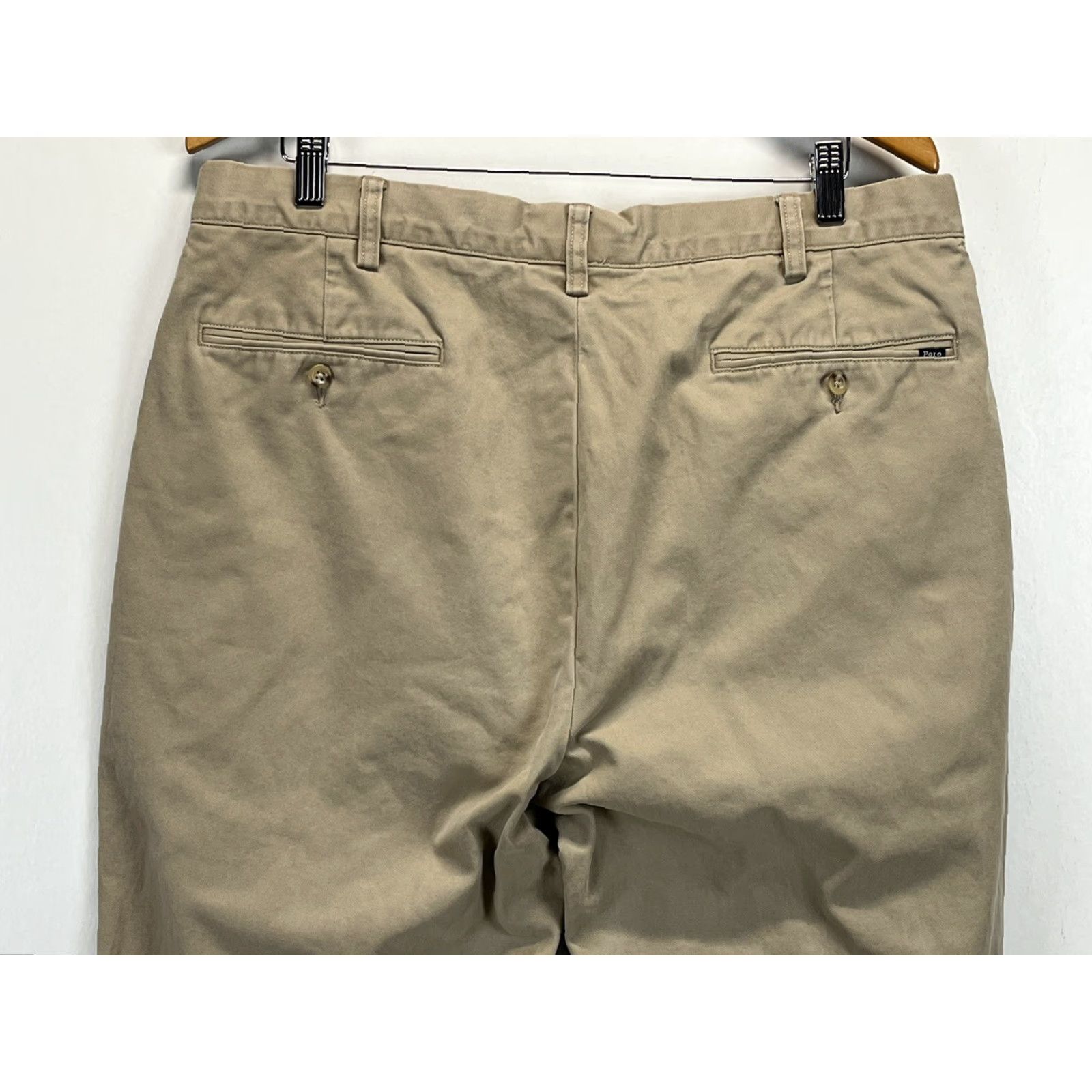 Polo Ralph Lauren Polo Ralph Lauren Chino Pants Men 36 Tall Tan Flat Front GUC Size US M / EU 48-50 / 2 - 4 Thumbnail