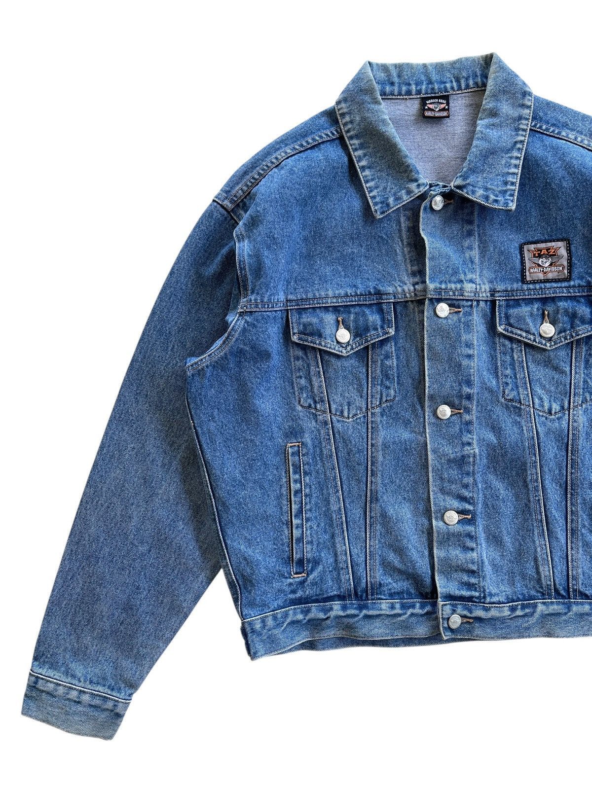 Harley Davidson Vintage Harley Davidson X Warner Bros Denim Jacket Size US L / EU 52-54 / 3 - 7 Thumbnail
