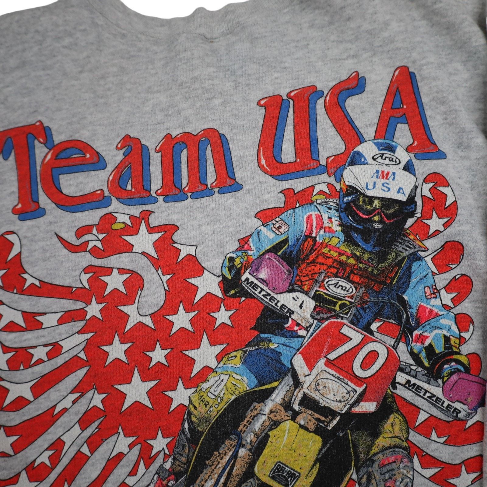 Vintage Vintage 1995 Team USA Enduro Racing Graphic Sweatshirt Size US XL / EU 56 / 4 - 13 Thumbnail