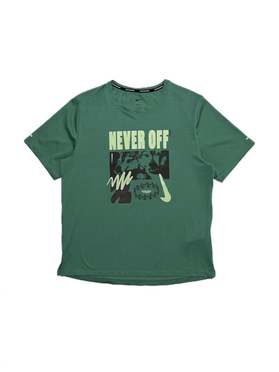 Nike Nike Running Wild Run Miler Tee Size US M / EU 48-50 / 2 - 1 Thumbnail