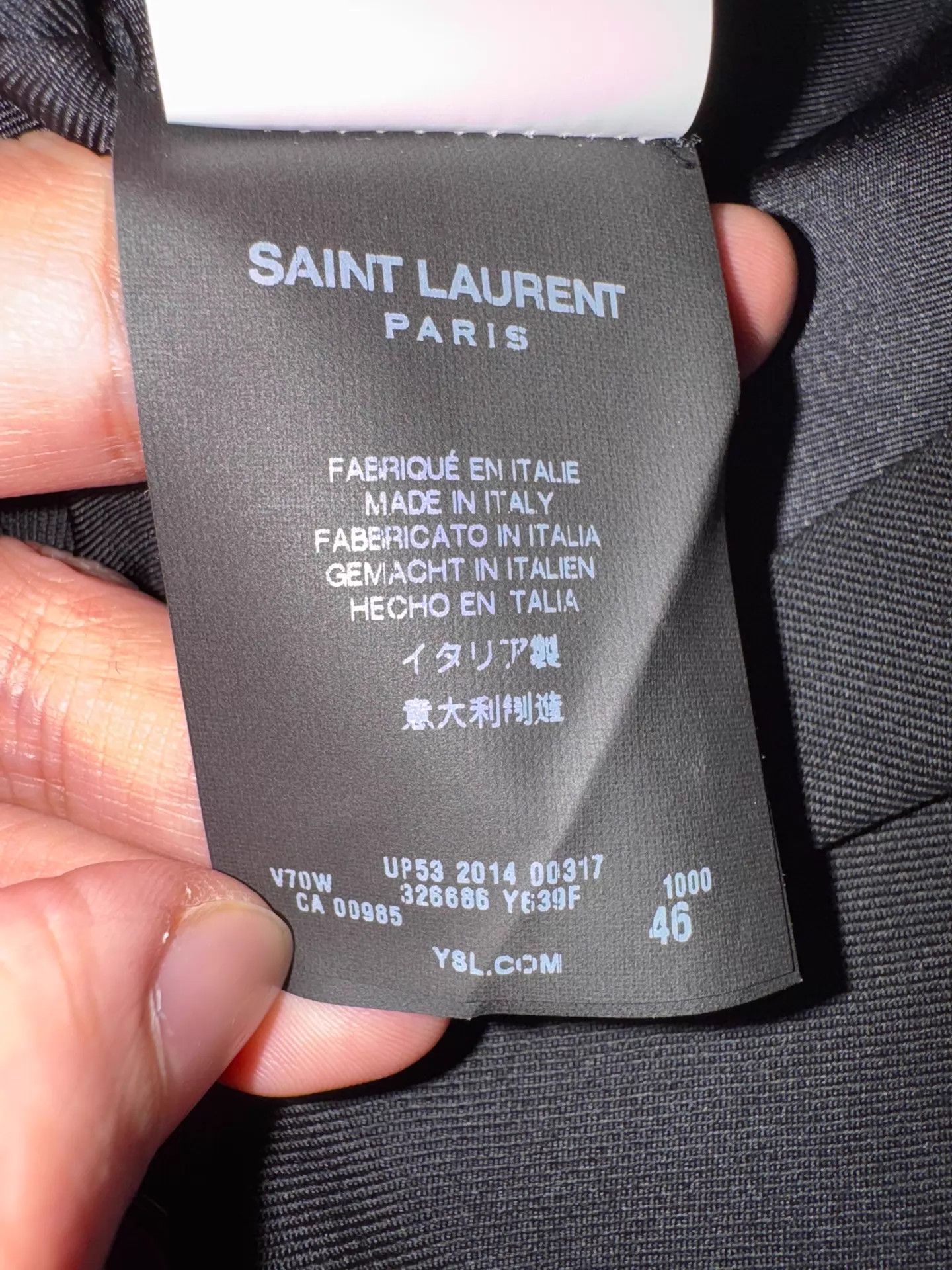 Saint Laurent Paris Saint Laurent SLP Men's Leather Suit 46 (Sheepskin Sleeves) Size 46R - 5 Thumbnail