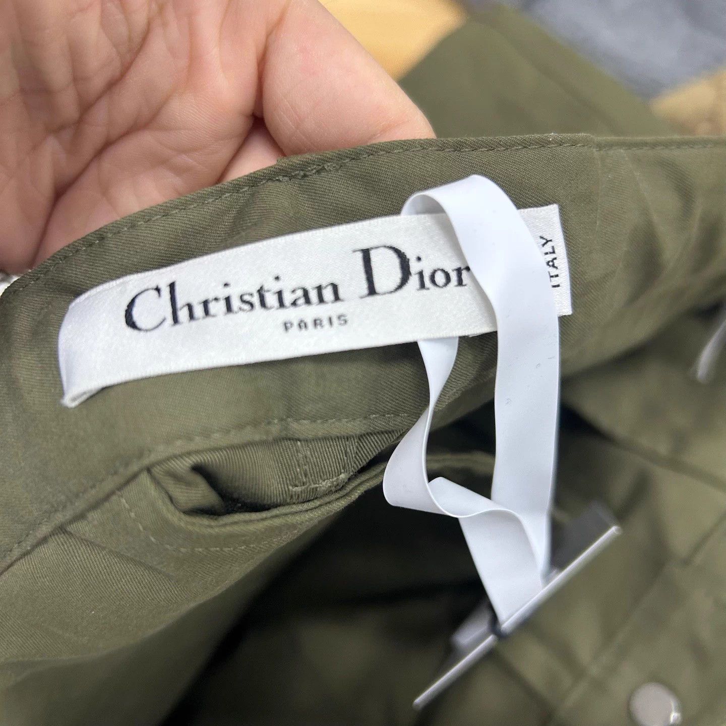 Dior Dior 99 New Military Green Cargo Pants 36 Size 26" / US 2 / IT 38 - 3 Thumbnail
