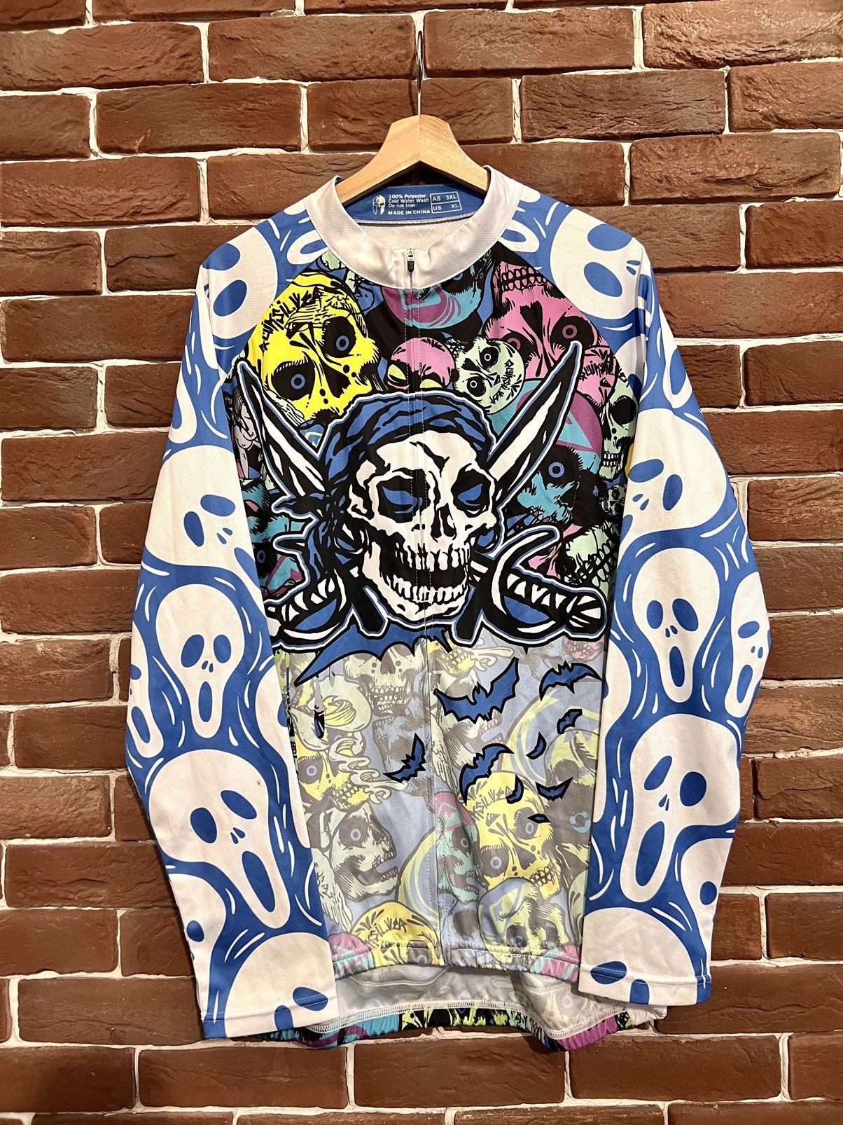 Other ONE OF A KIND Ghost Halloween Vintage Bike Jersey Hype Drip Size US XL / EU 56 / 4 - 1 Thumbnail