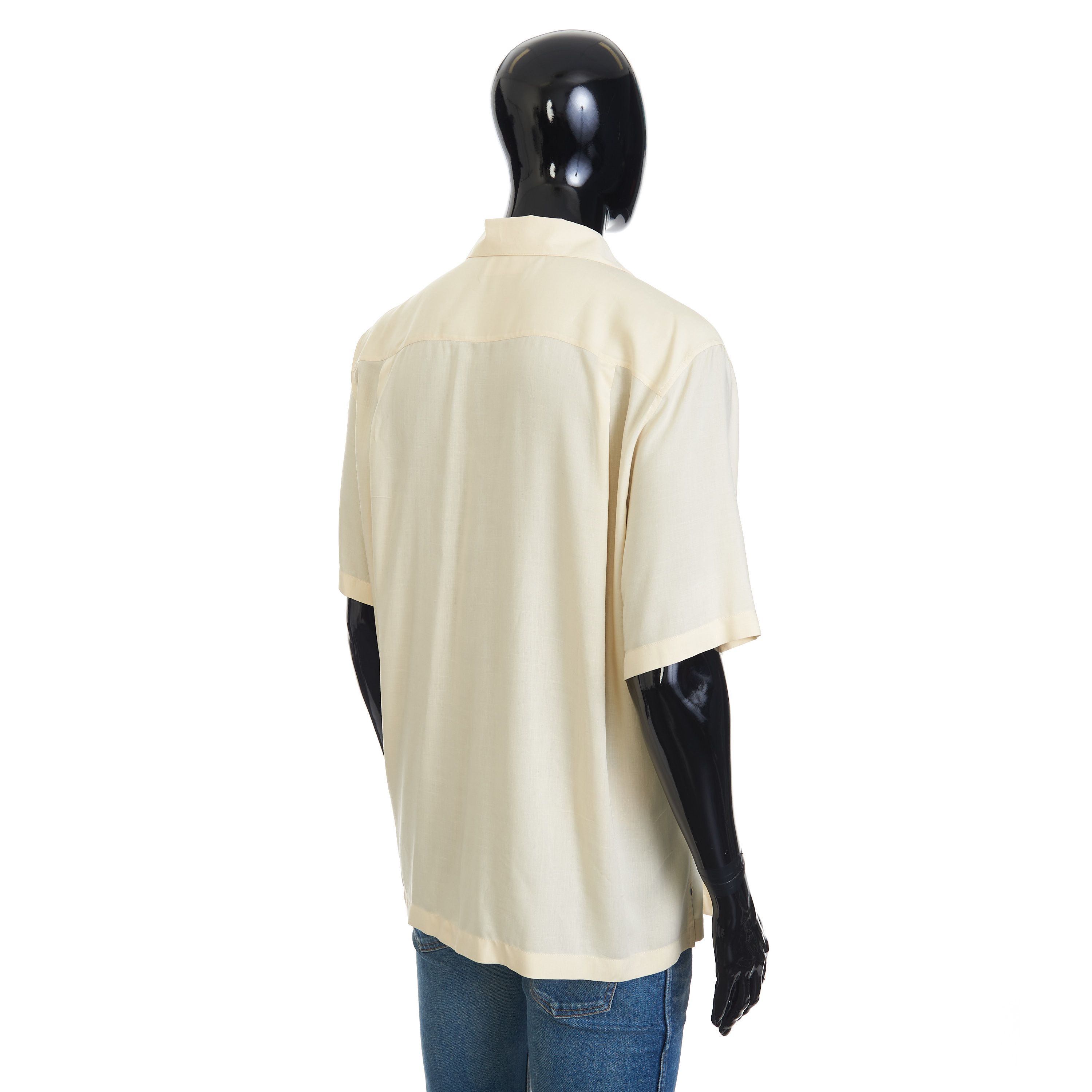 Celine Hawaiian Shortsleeve Shirt With Palm Embroidery In Viscose Size US L / EU 52-54 / 3 - 6 Thumbnail