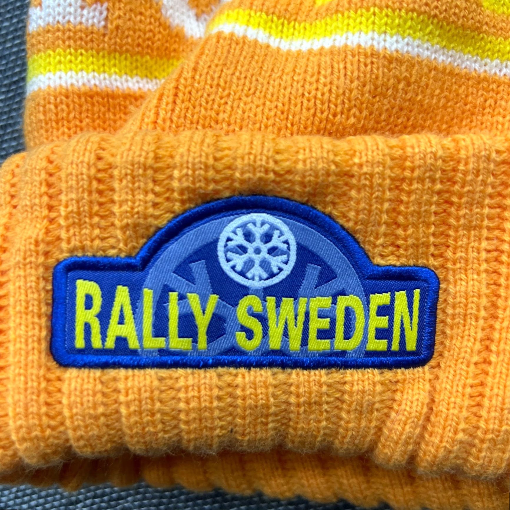 Vintage WRC 2016 NEH Rally Sweden Beanie Hat One Size FIA World Rally Orange Unisex Adults Beanie - Neh, Acrylic Knit, Thermal, Stretch, Solid Pattern Size ONE SIZE - 5 Thumbnail