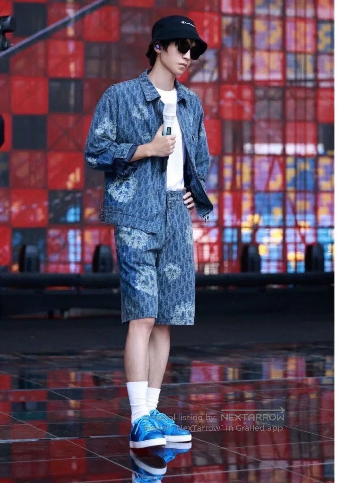 Dior DIOR x Denim Tears SS23 Logo Print Denim Shorts. Size US 30 / EU 46 - 9 Thumbnail