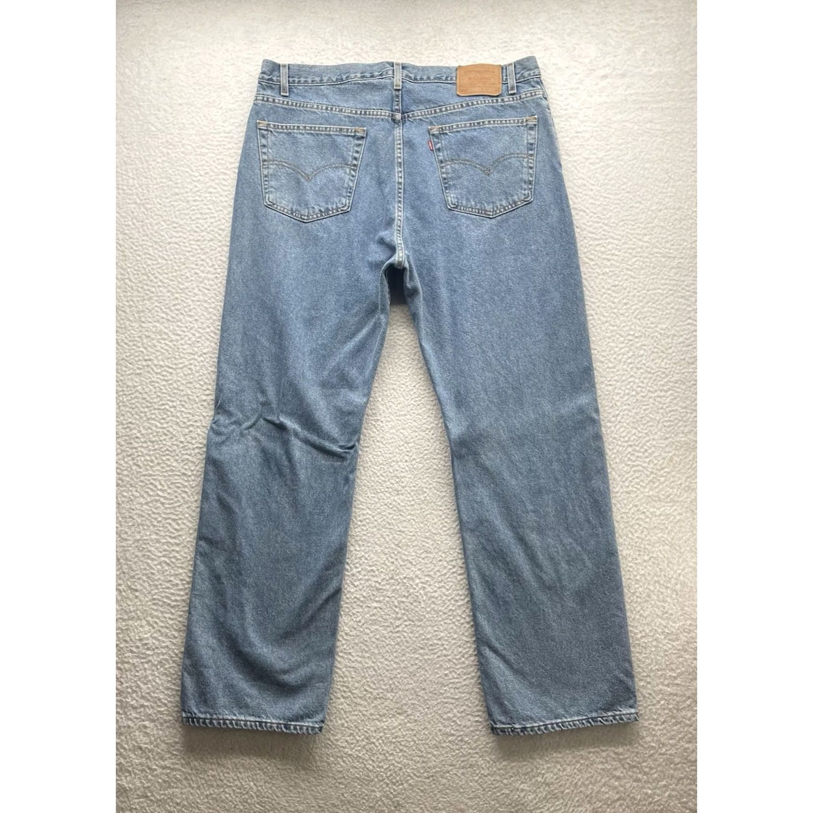 Levi's VINTAGE Levi's 505 Jeans Mens 42x32 Regular Fit Straight Leg Y2K Light Wash Blue Size US 42 / EU 58 - 6 Thumbnail