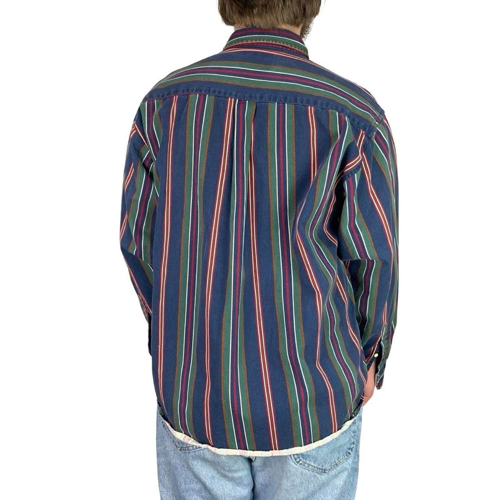 John Ashford × Vintage Vintage 90s John Ashford Striped Retro Button Up Shirt Size US XL / EU 56 / 4 - 3 Thumbnail