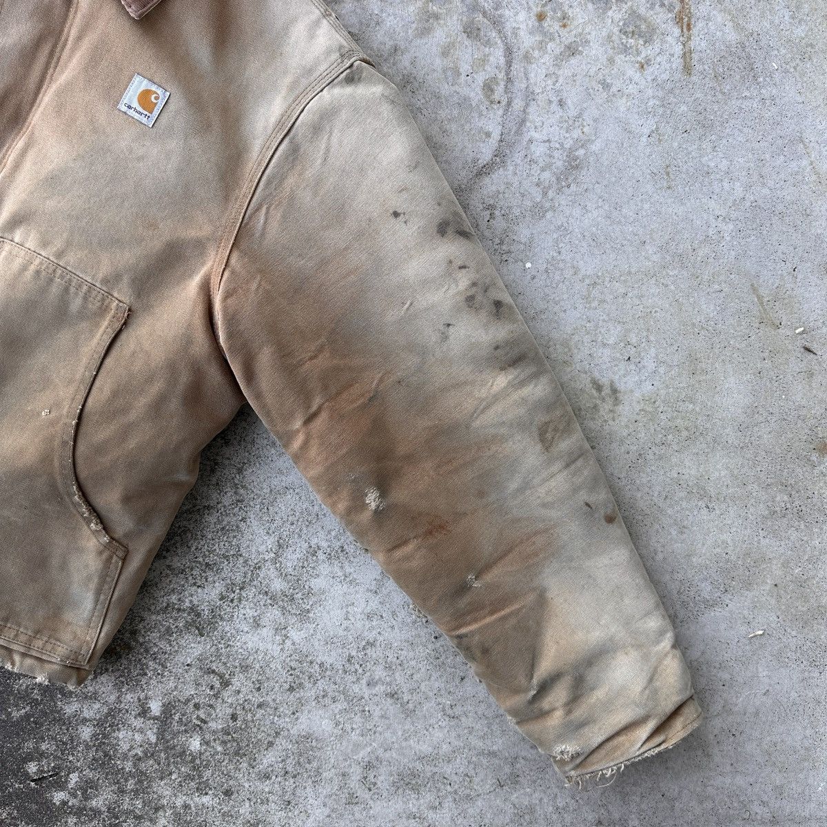 Carhartt Thrashed 90’s Arctic Faded Dirty Work Jacket Detroit Size US L / EU 52-54 / 3 - 14 Thumbnail