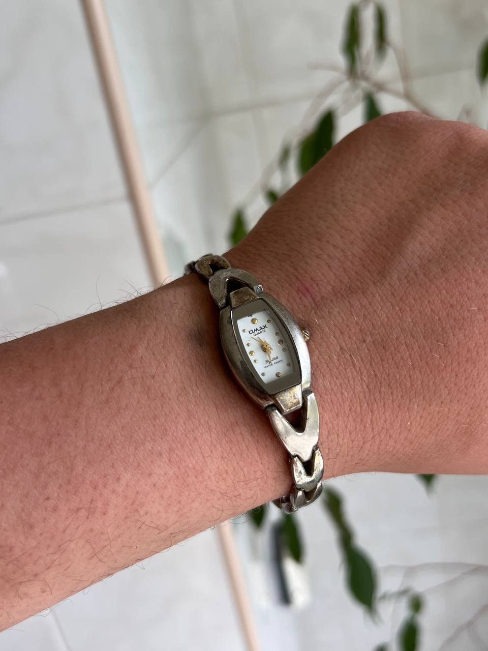 Vintage Japanese style futuristic Link Metal Watch Bracelet