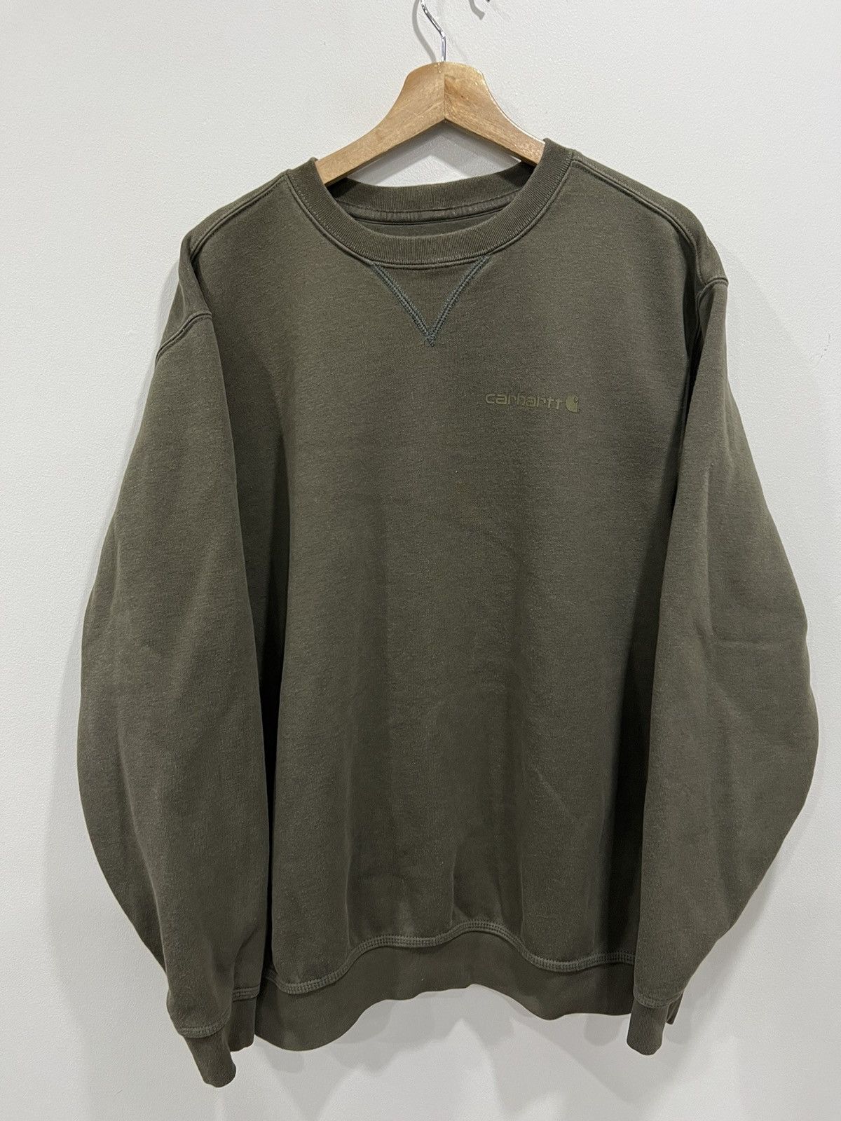 Vintage Carhartt Olive Green Sweater sweatshirt