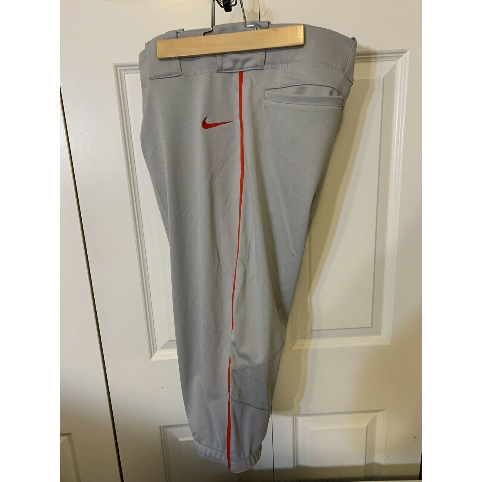 Nike New Nike BSBL Mens Baseball Pants Sz L Gray Red 747225-053 N Size US 34 / EU 50 - 1 Thumbnail