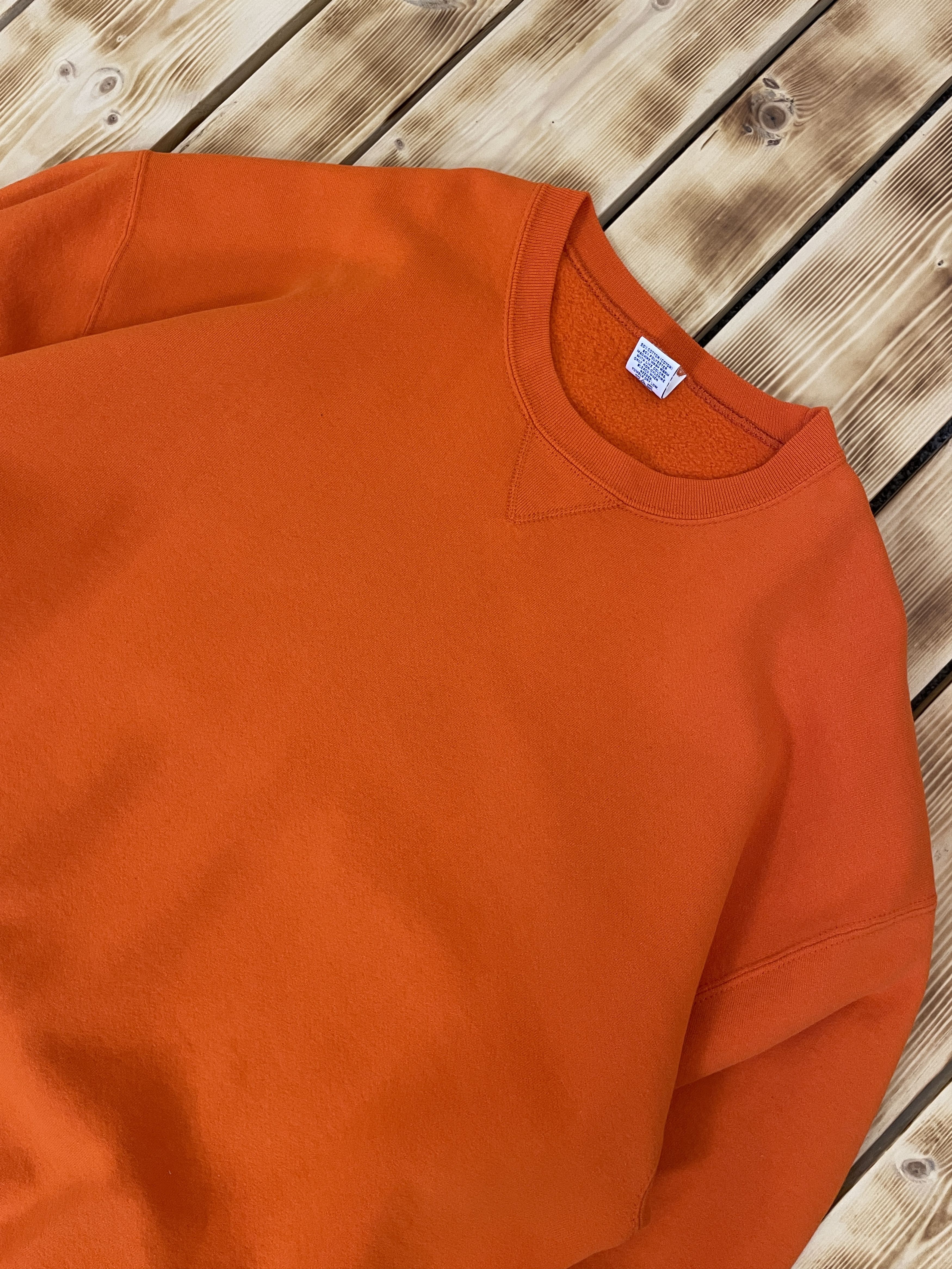 Russell Athletic Y2K Russell Athletic Blank Orange Sweatshirt Size US XXL / EU 58 / 5 - 2 Thumbnail