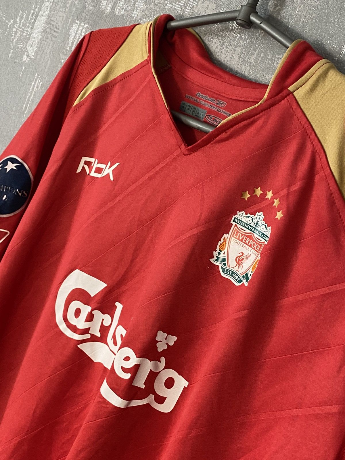 Reebok Liverpool Reebok 2005 Cup Soccer Jersey #19 Morientes shirt Size US XXL / EU 58 / 5 - 4 Thumbnail