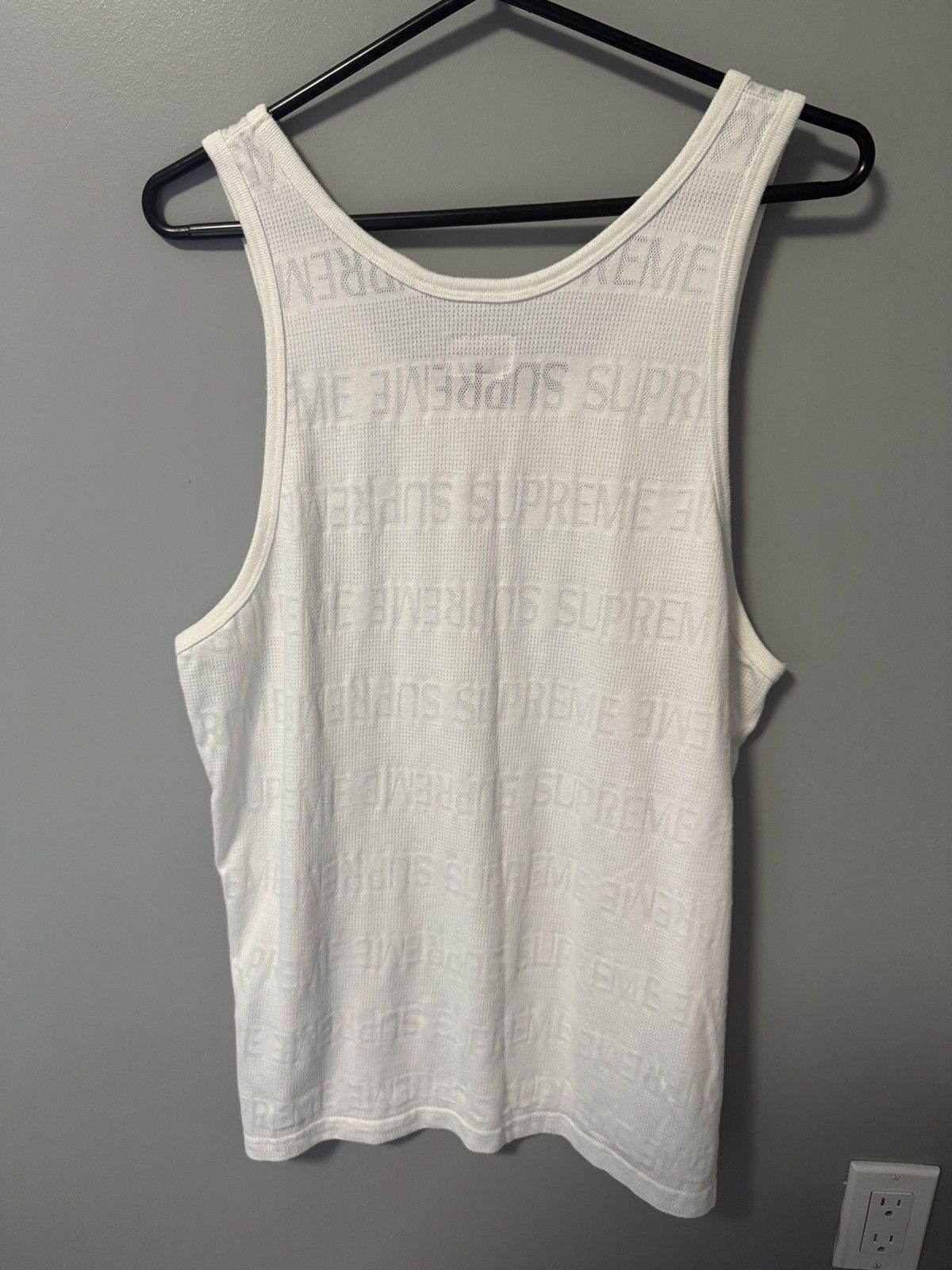 Supreme Supreme Mesh tank white sz M Size US M / EU 48-50 / 2 - 3 Thumbnail