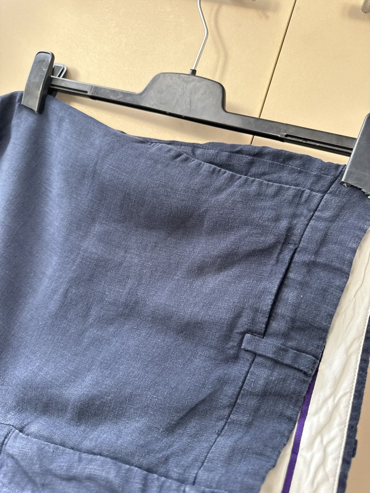 Ralph Lauren Purple Label Polo Ralph Lauren Purple Label Navy Linen Shorts Blanc Size US 36 / EU 52 - 10 Thumbnail