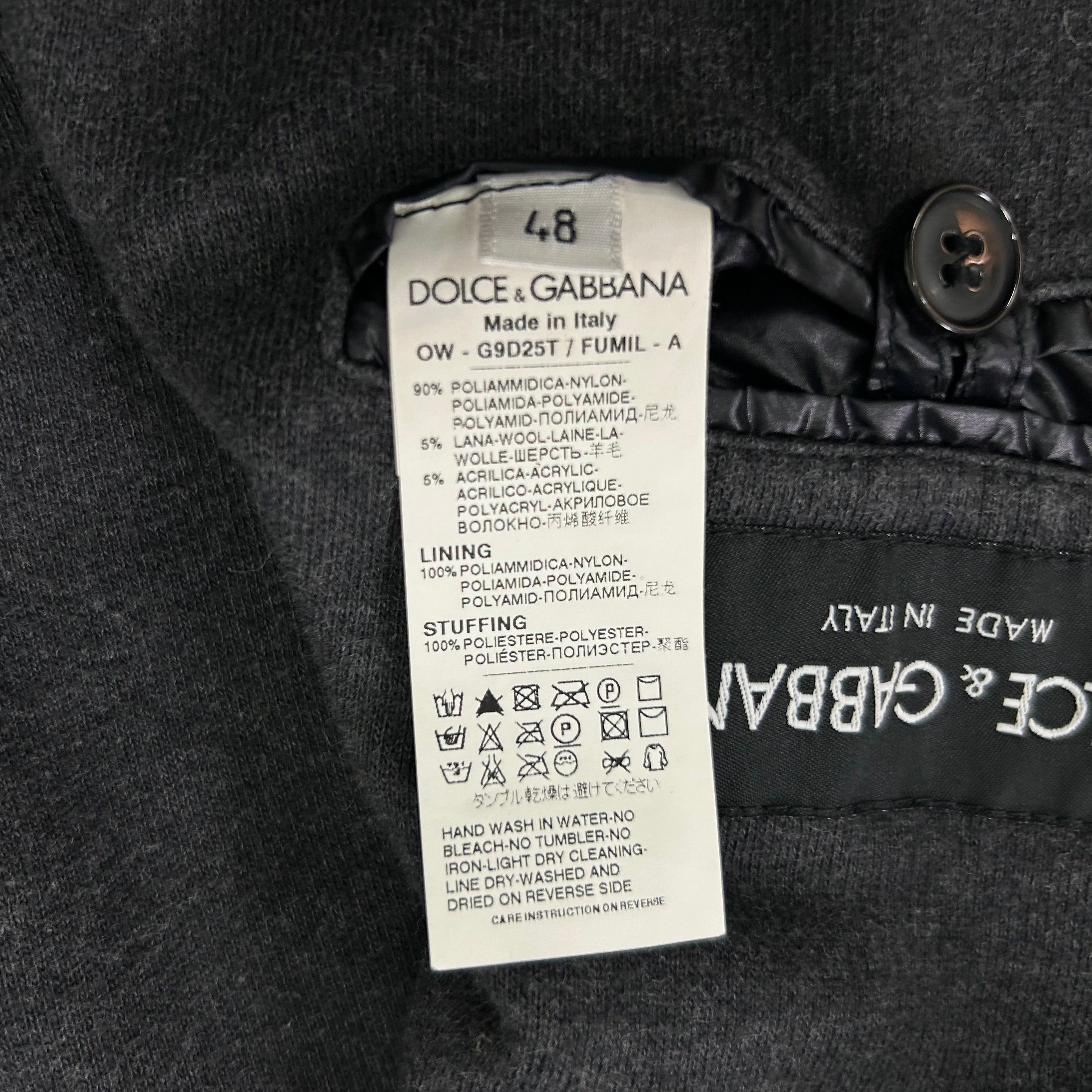 Dolce & Gabbana Dolce & Gabbana Utilitarian Navy Blue Hooded Bomber Jacket Size US M / EU 48-50 / 2 - 9 Thumbnail