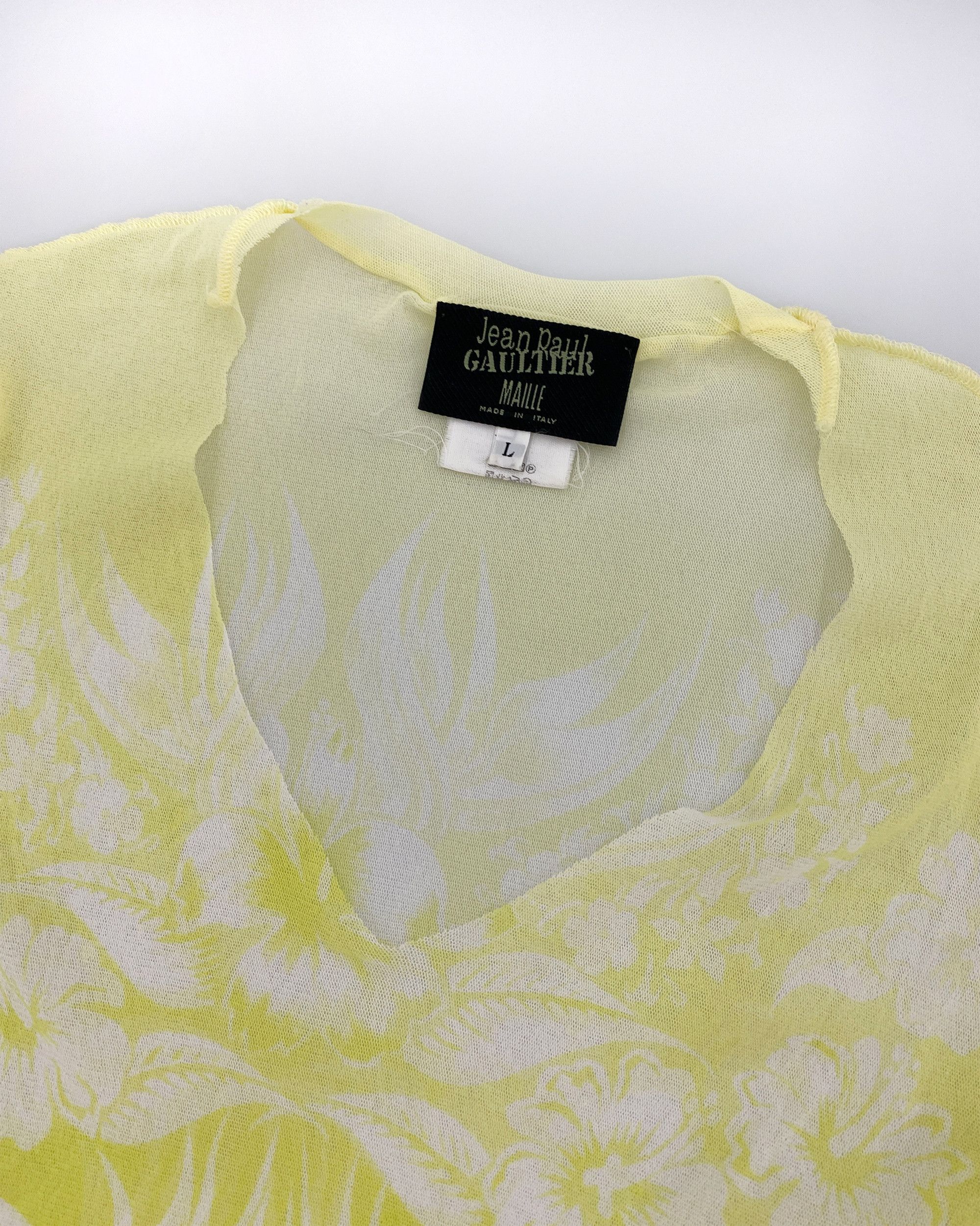Jean Paul Gaultier SS1996 Hawaii Mesh Top Size L / US 10 / IT 46 - 3 Thumbnail