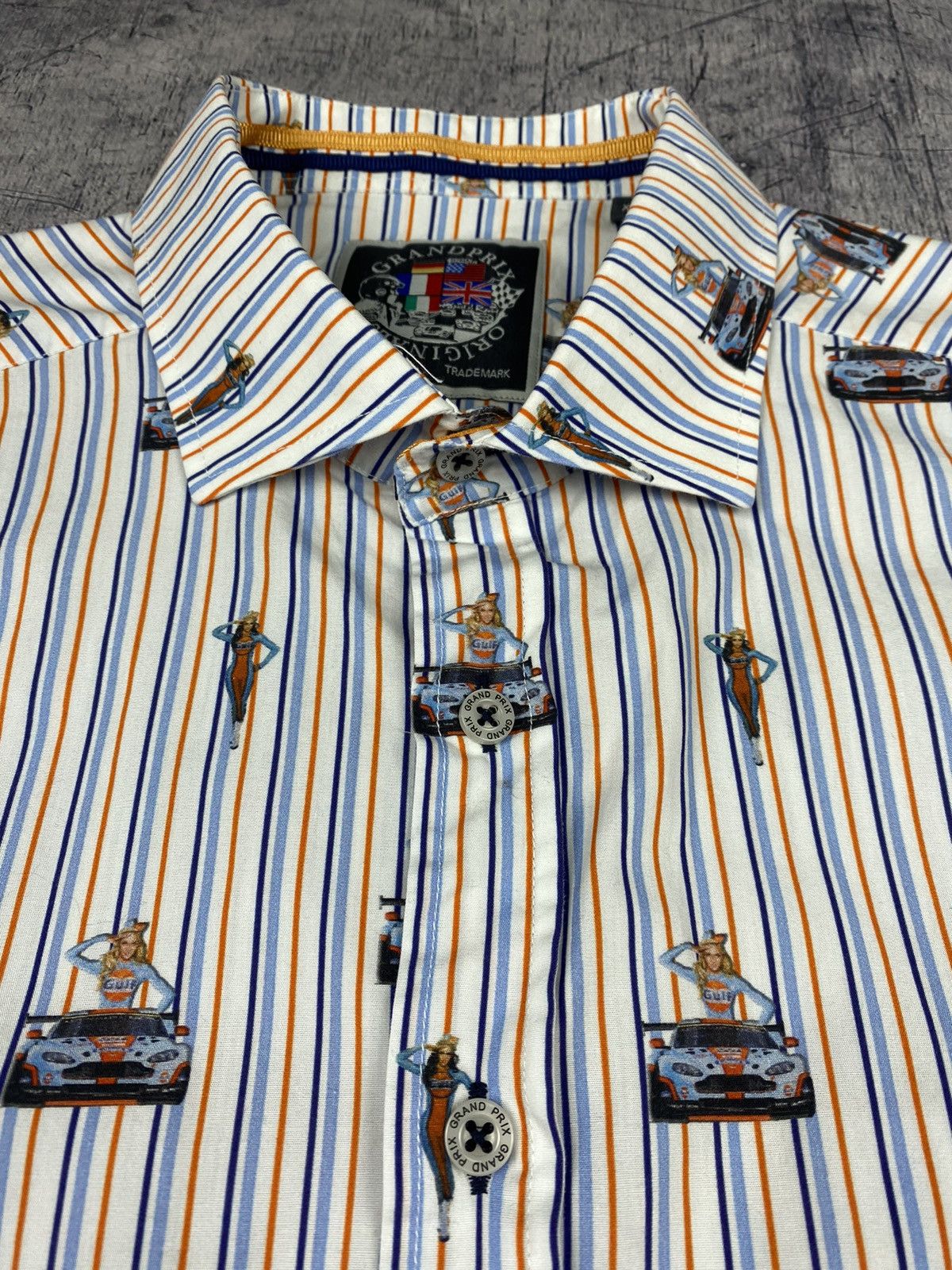 Honda Mens Grand Prix Racing Button Up Shirt Size XL Size US XL / EU 56 / 4 - 7 Thumbnail