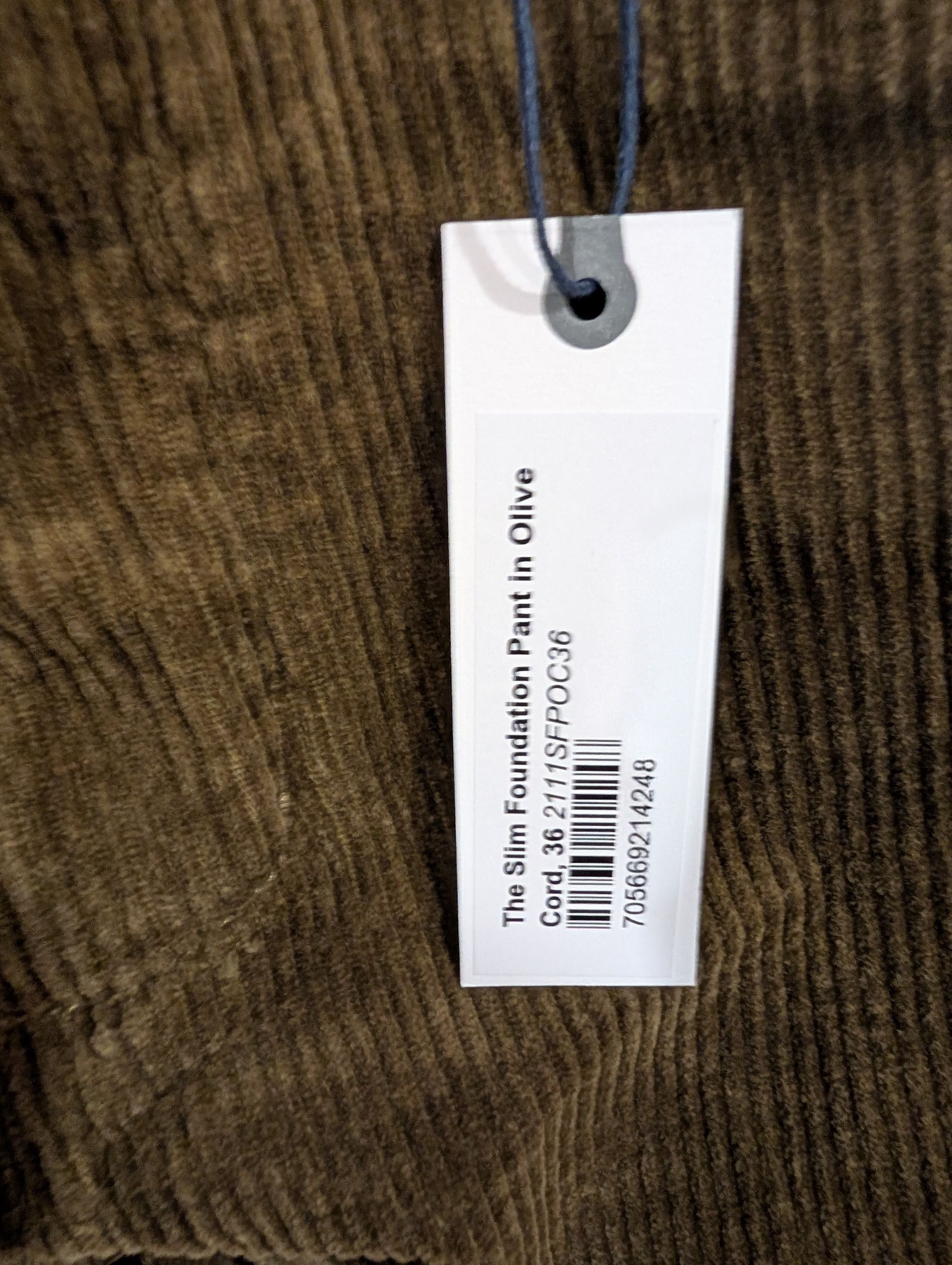 Taylor Stitch The Taylor Stitch Slim Foundation Pant in Olive Cord Size US 38 / EU 54 - 6 Thumbnail