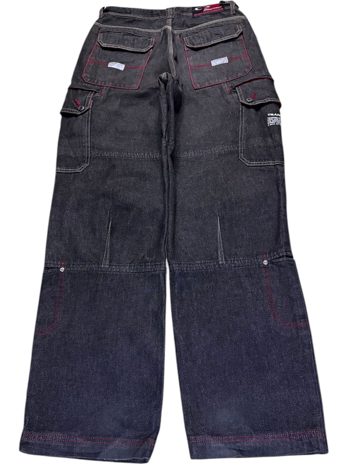 Japanese Brand Vintage Japanese Brand Cargo Distressed Baggy Jeans Size US 29 - 2 Thumbnail