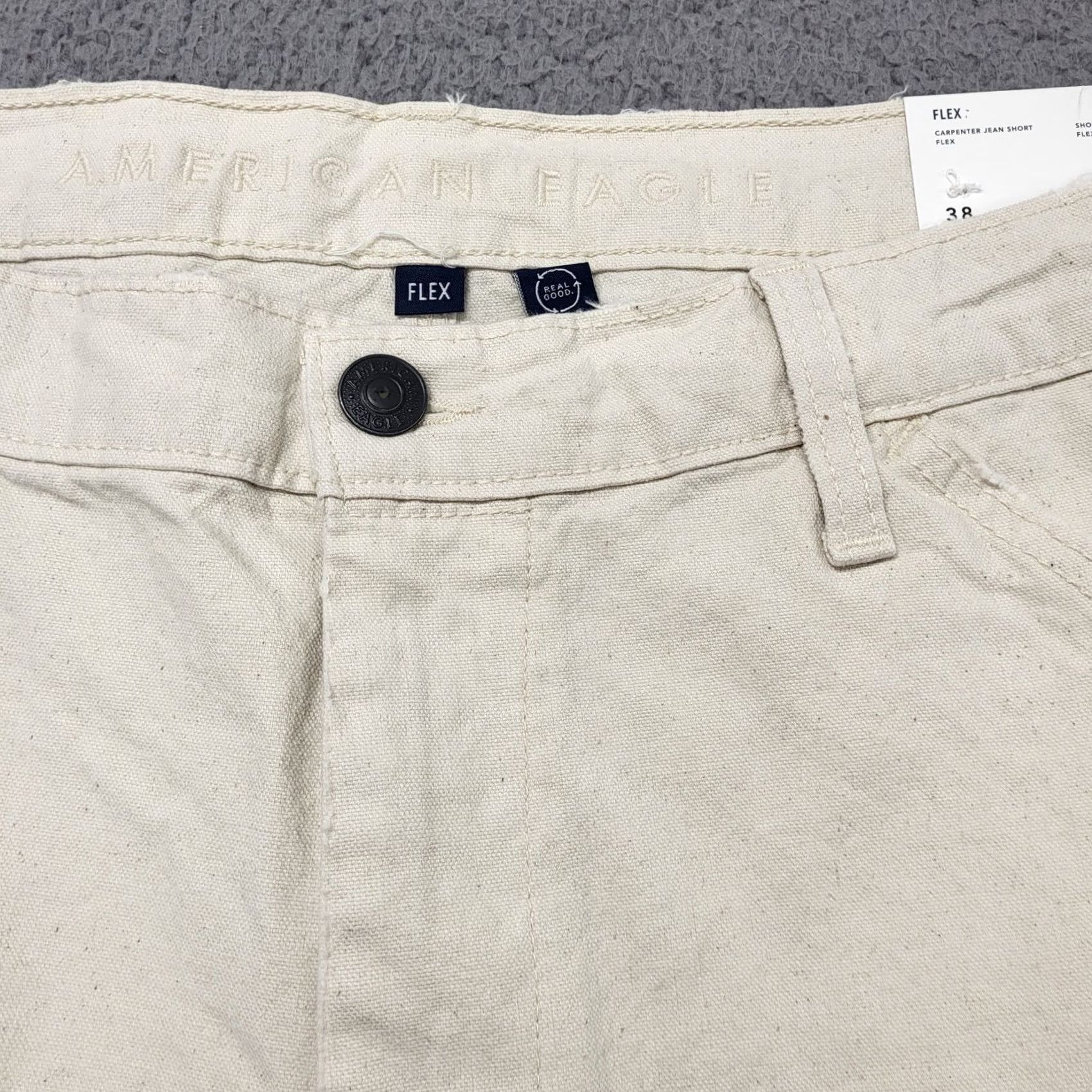 American Eagle Outfitters VINTAGE American Eagle 7" Shorts Men's Size 38 Flex Utility Natural Carpenter Jeans Shirt? Size US 38 / EU 54 - 6 Thumbnail