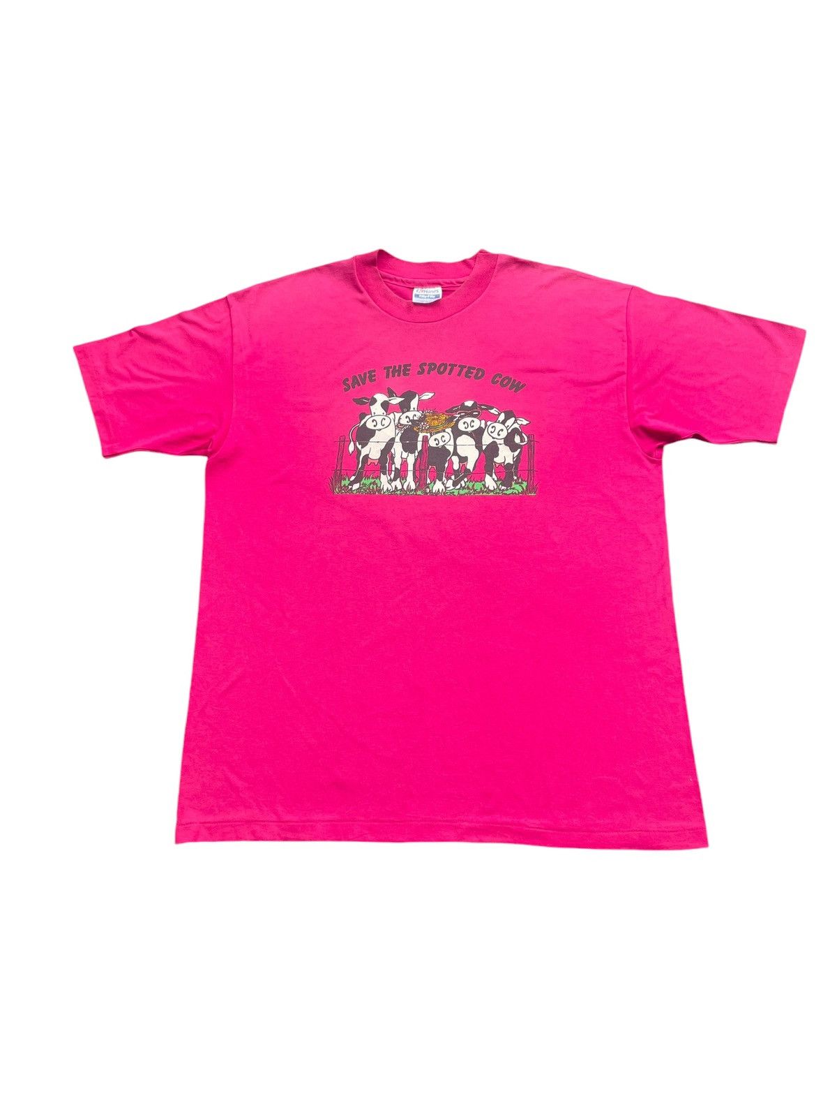 Hanes Vintage Save The Spotted Cow Tshirt Size US XL / EU 56 / 4 - 1 Thumbnail