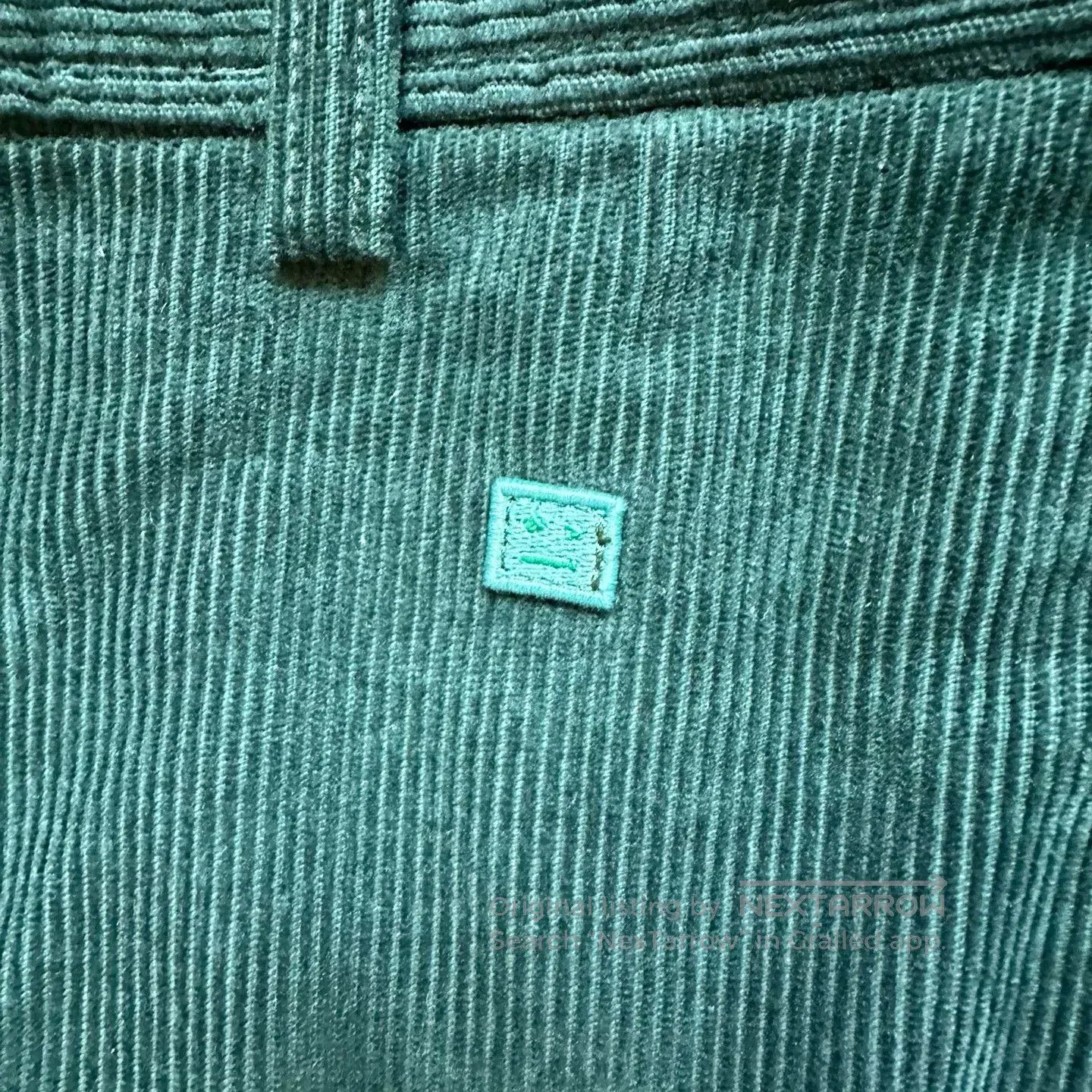 Acne Studios Acne Studios Green Corduroy Cargo Pants. Size US 34 / EU 50 - 3 Thumbnail