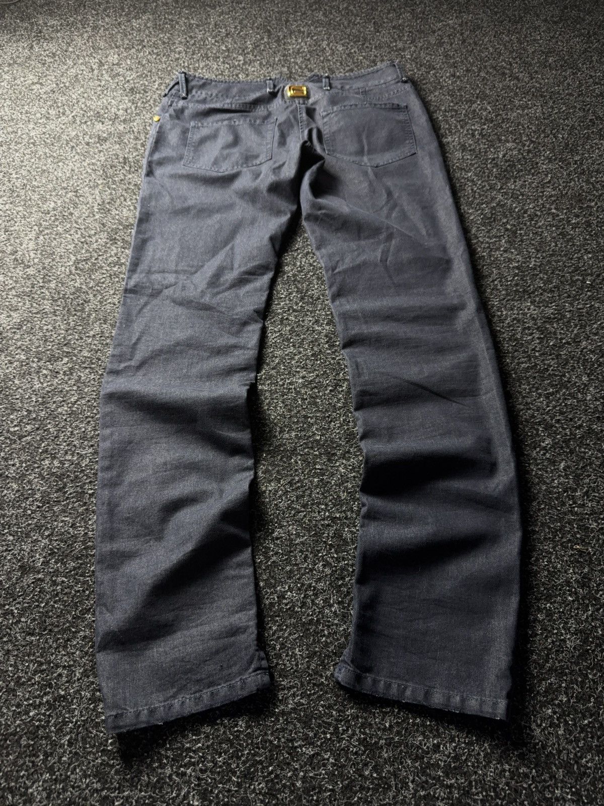 Roberto Cavalli Class Roberto Cavalli Distressed Slim Fit Cotton Pants Size 28" / US 6 / IT 42 - 16 Thumbnail