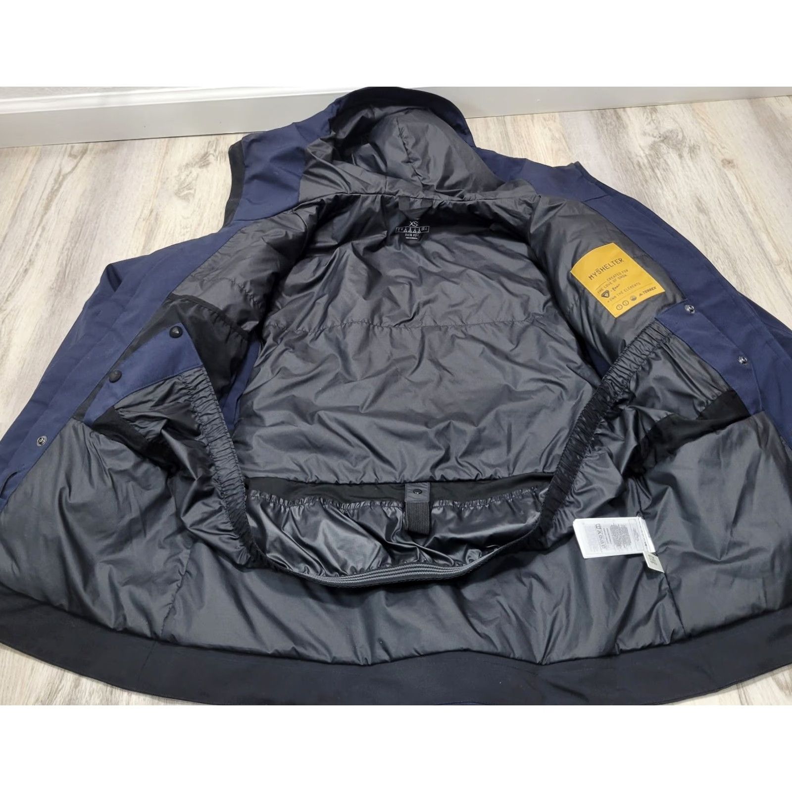 Adidas VINTAGE Adidas Terrex Myshelter Rain Blue Outdoor Jacket Full Zip Hooded XS Size XS / US 0-2 / IT 36-38 - 6 Thumbnail