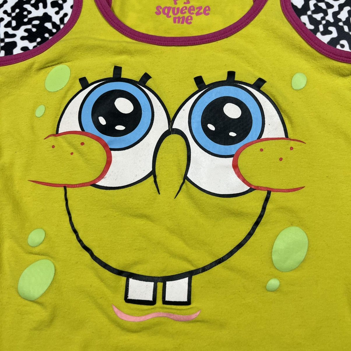 Cartoon Network Vintage Y2K Spongebob Squarepants Humor Face Tank Top Size XS / US 0-2 / IT 36-38 - 7 Thumbnail