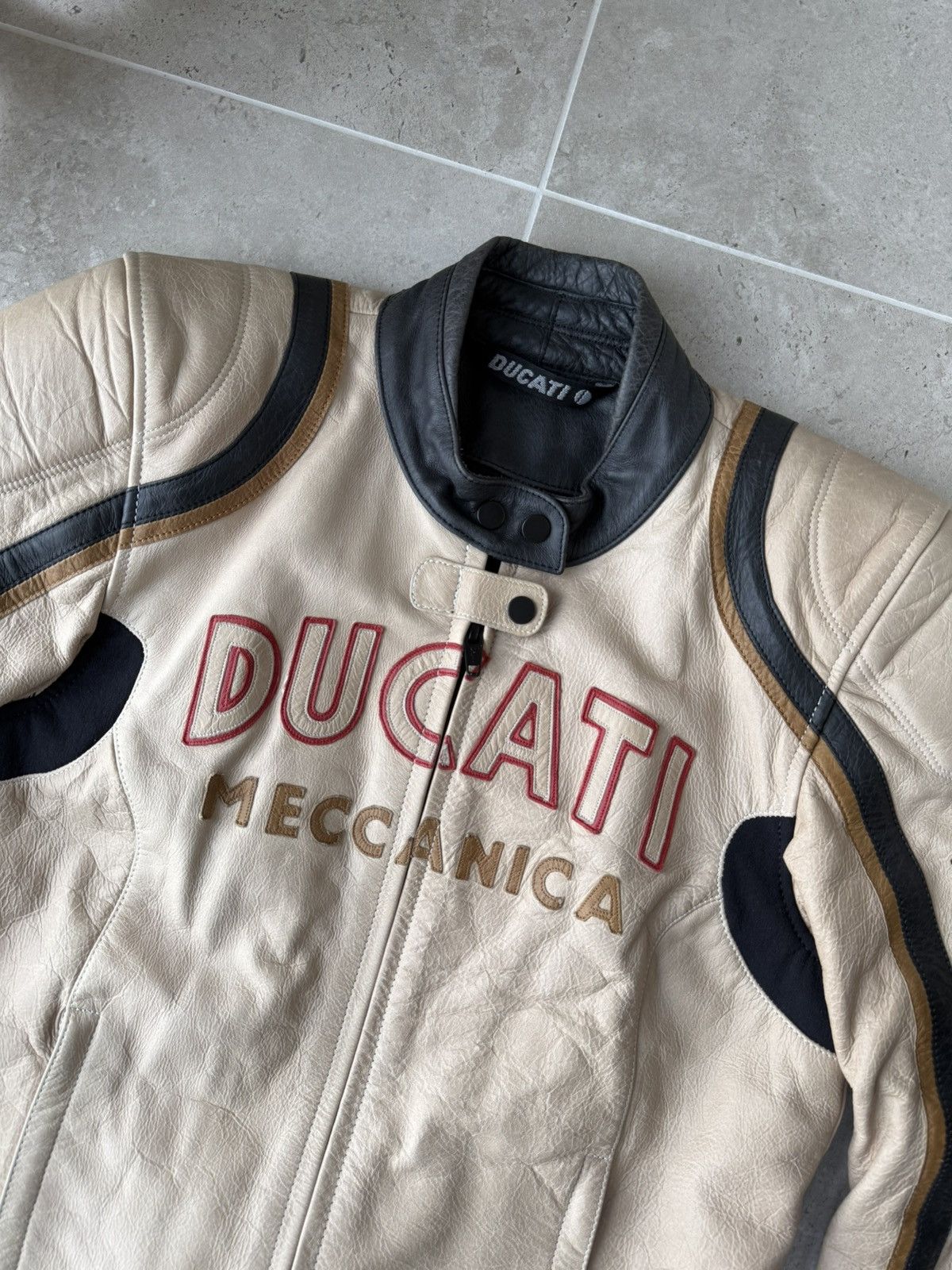 Ducati Ducati mv meccanica leather motorcycle jacket vintage Size US S / EU 44-46 / 1 - 3 Thumbnail