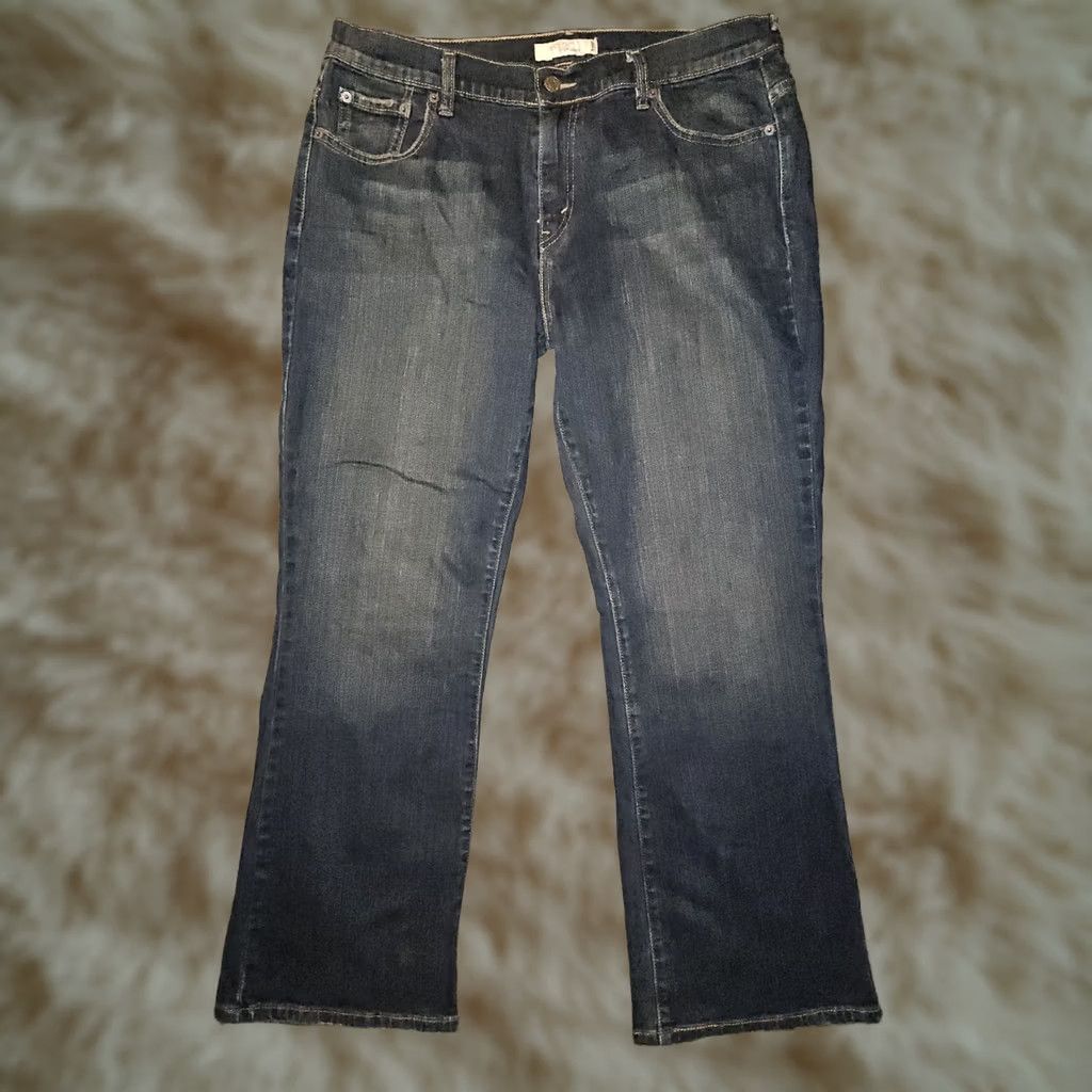 Levi's Levi's 515 Bootcut Jeans Women's 14 Short Mid Rise Blue Denim Stretch Preppy Size 36" / US 14 / IT 50 - 1 Thumbnail