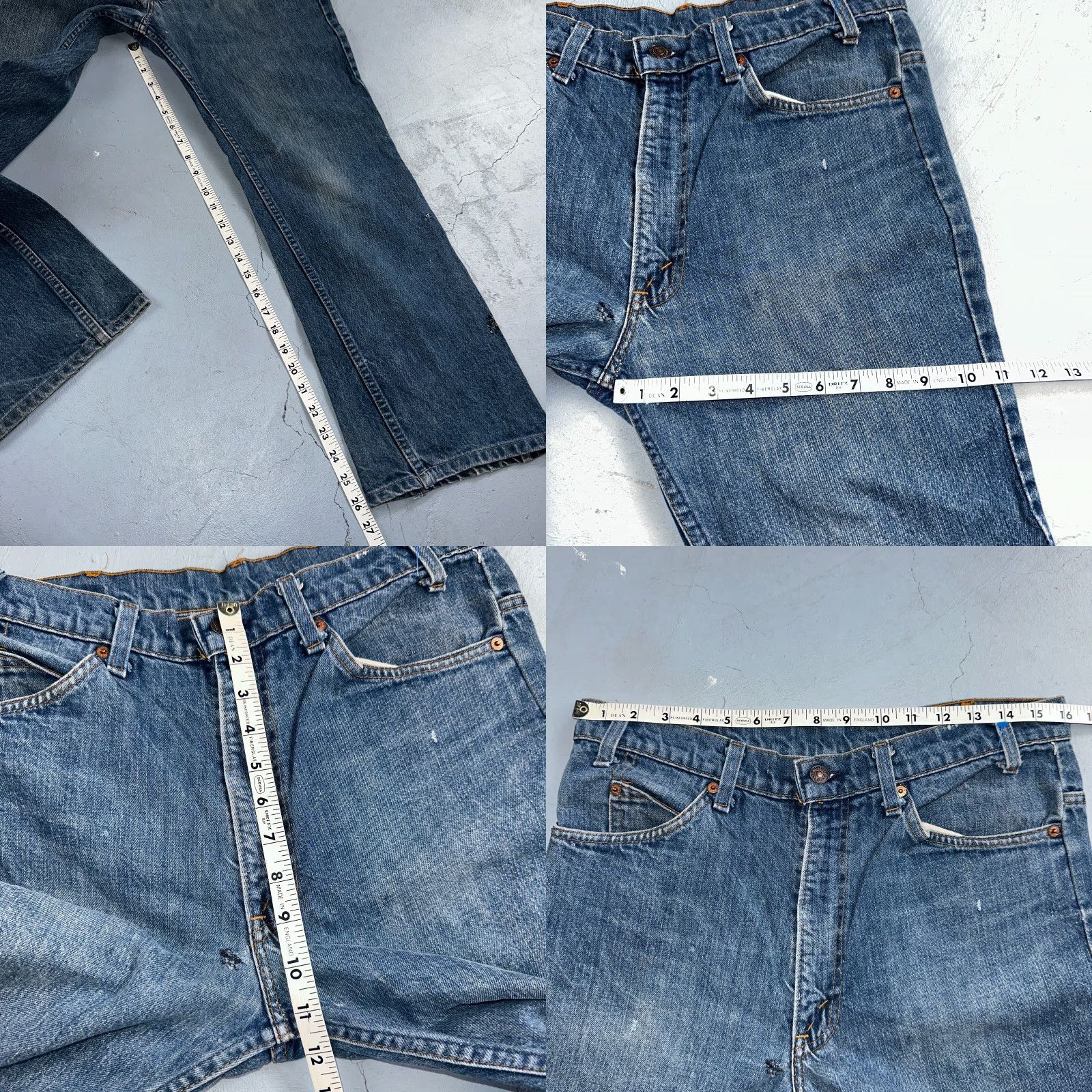 Levi's VINTAGE Levi's 517 Jeans 32x26 USA Blue Bootcut 80s Orange Tab Denim Classic Mens Size US 32 / EU 48 - 8 Thumbnail