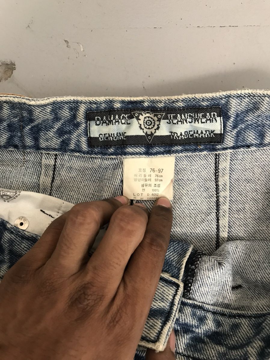 Vintage OLD MONEY DAMAGE DOUBLE KNEE DENIM Size US 30 / EU 46 - 7 Thumbnail