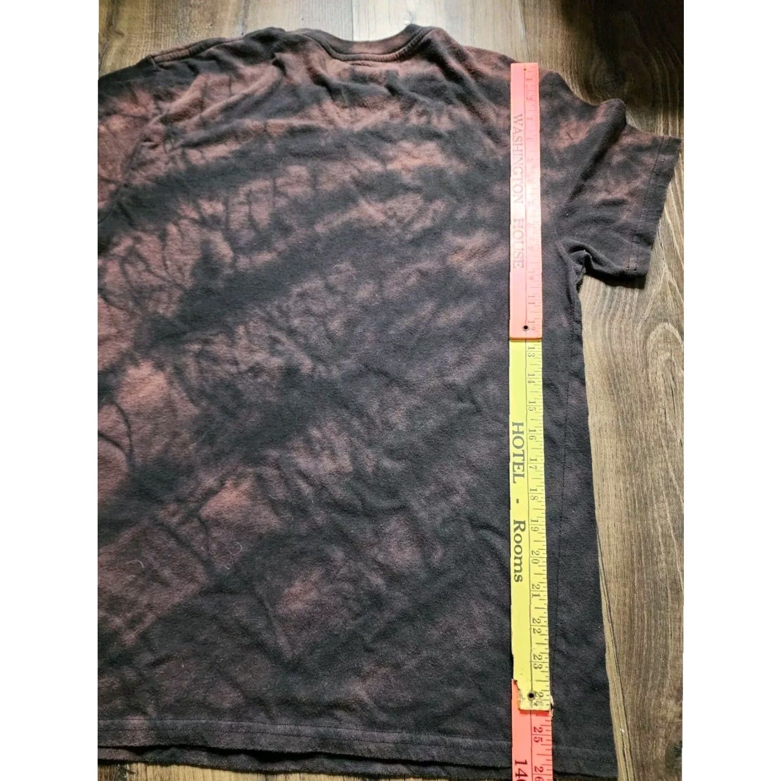 Vintage KISS Band Black Custom Bleach Dye T Shirt Womens Large Size L / US 10 / IT 46 - 3 Thumbnail