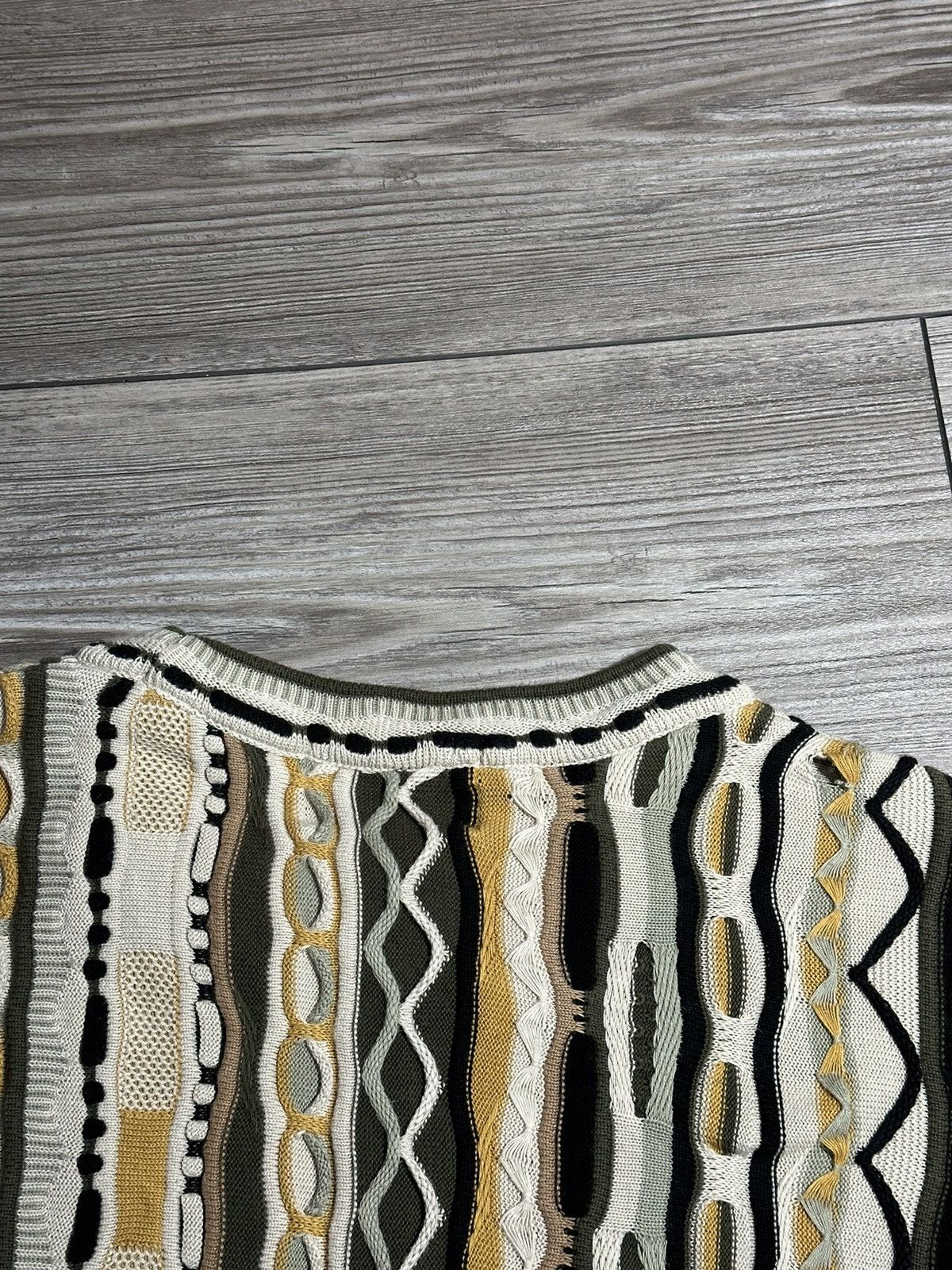 Vintage Vintage Tosani Coogi Style Knit Sweater Size US XL / EU 56 / 4 - 3 Thumbnail